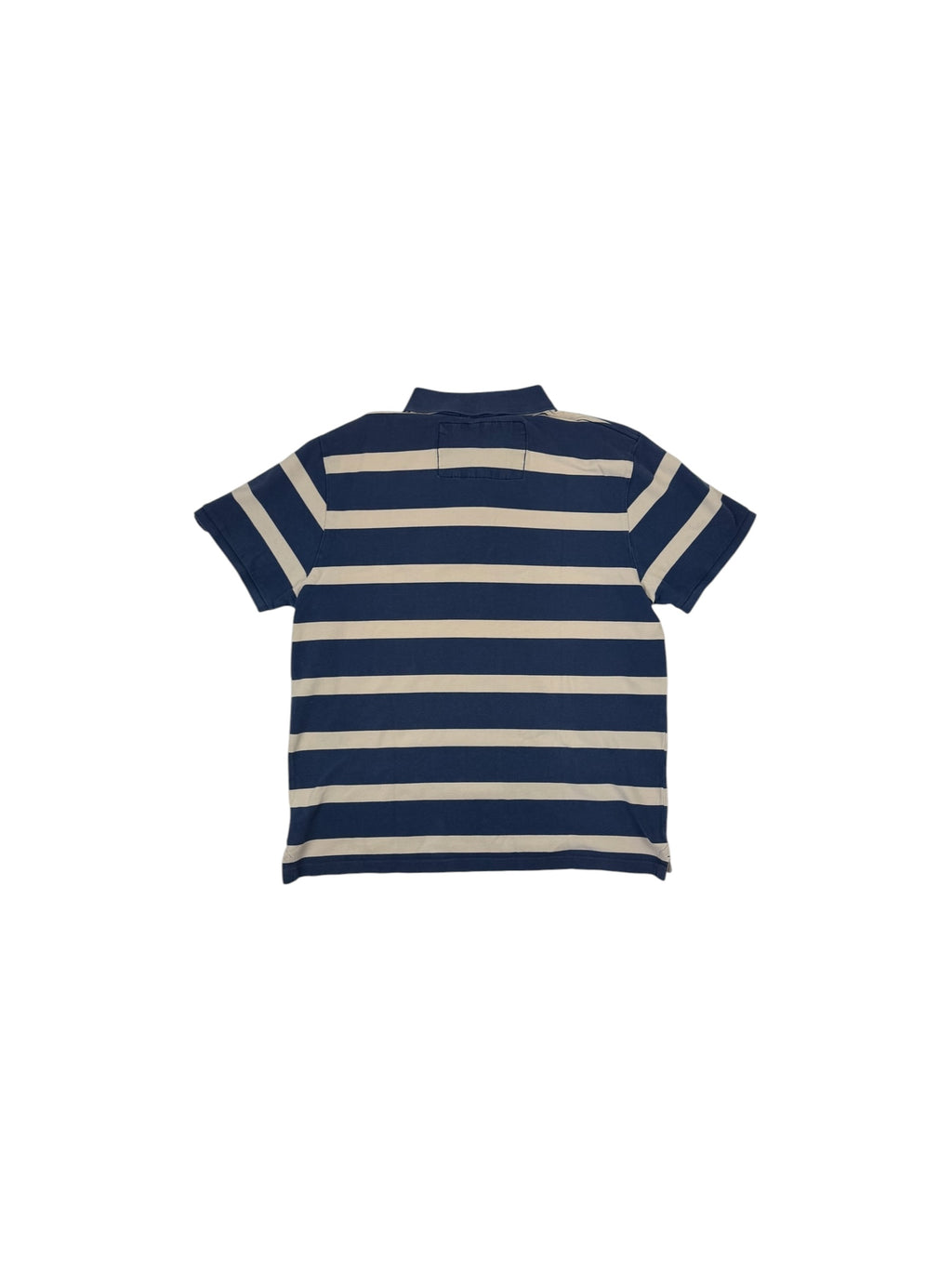 Nigel Cabourn 2000s Utility Striped Polo Shirt