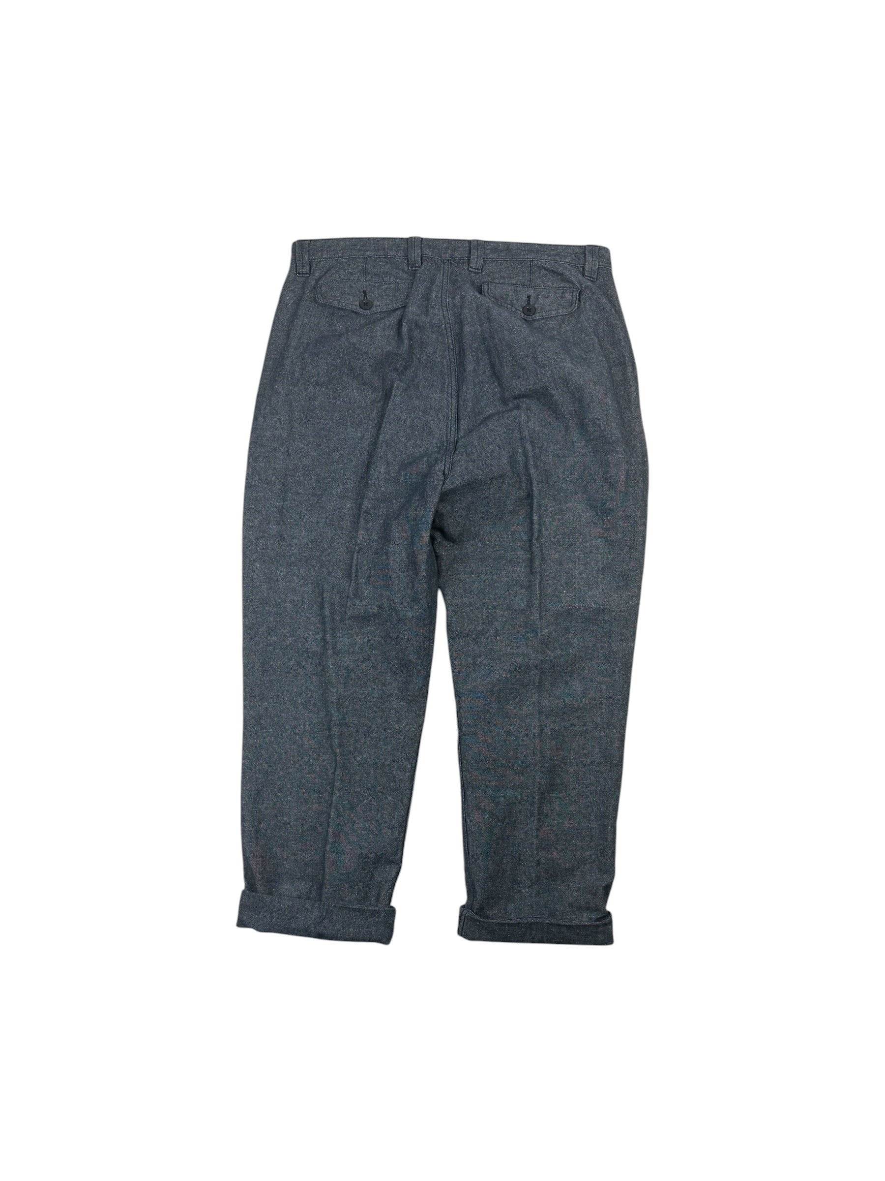Nigel Cabourn Lybro Pleated Denim Work Chinos