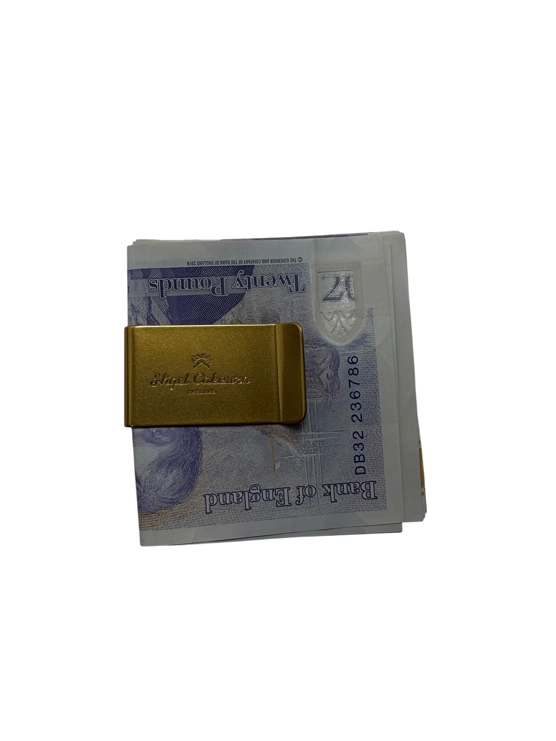 Nigel Cabourn England Leather Money Clip