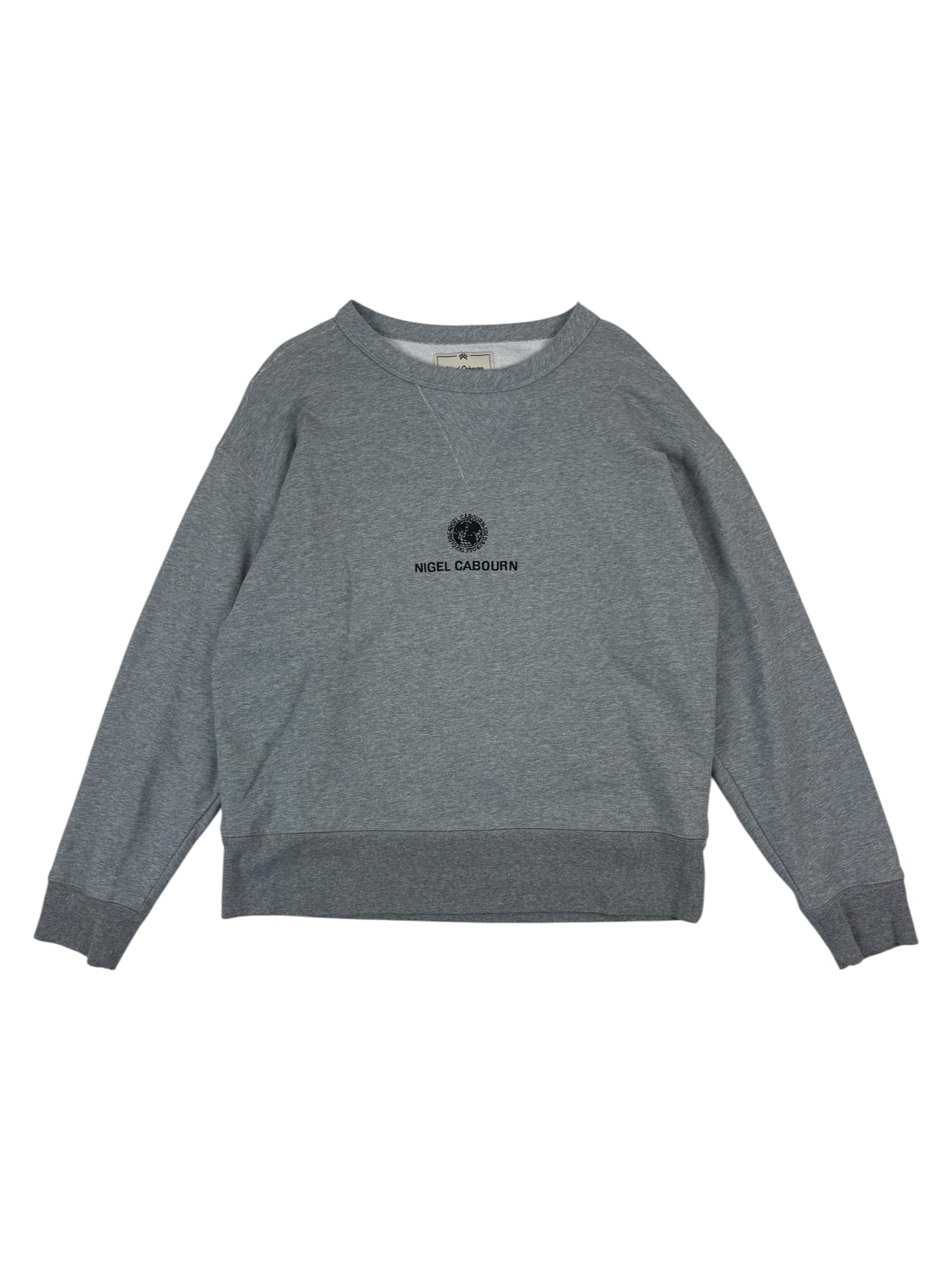 Nigel Cabourn Army Gym Embroidered Globe Sweater