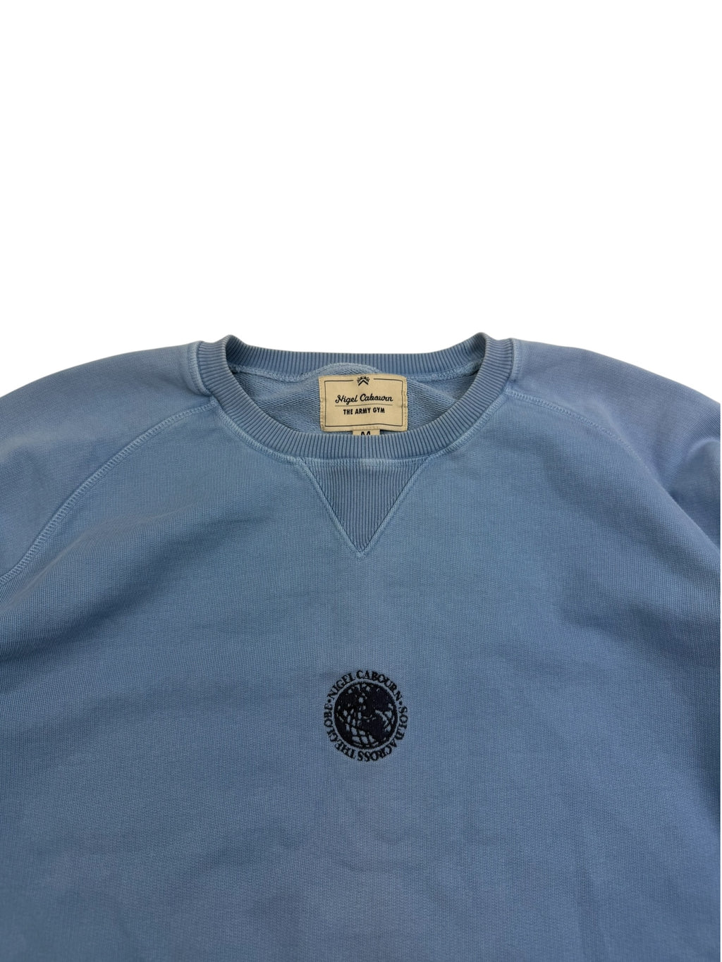 Nigel Cabourn Army Gym Embroidered Globe Sweatshirt