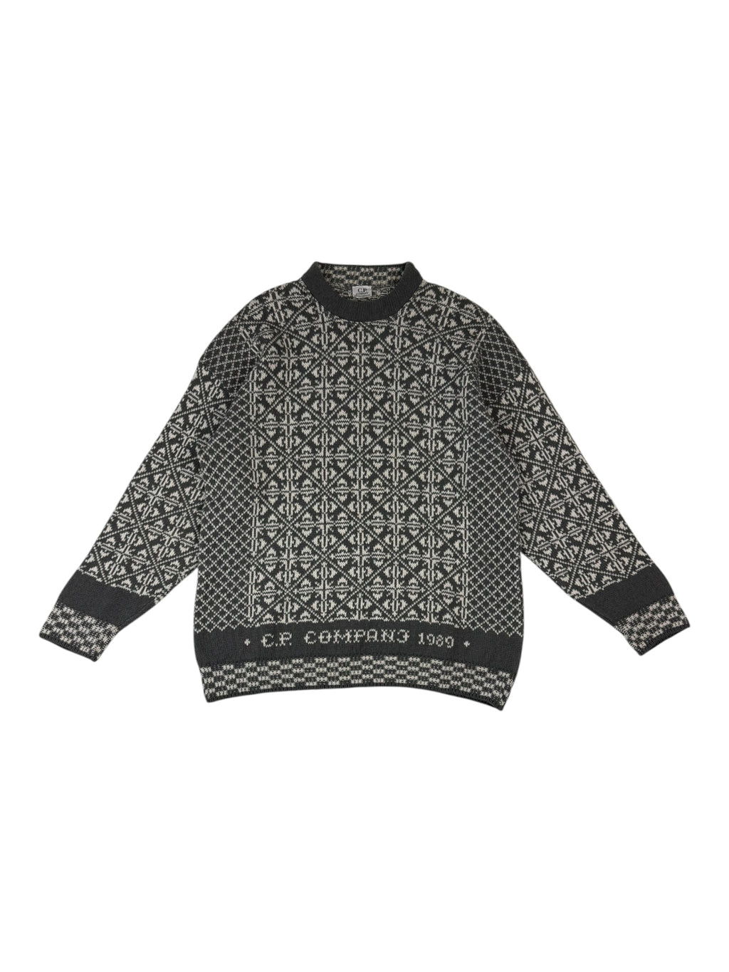 C.P. Company 1989 Jacquard Wool Knit Sweater