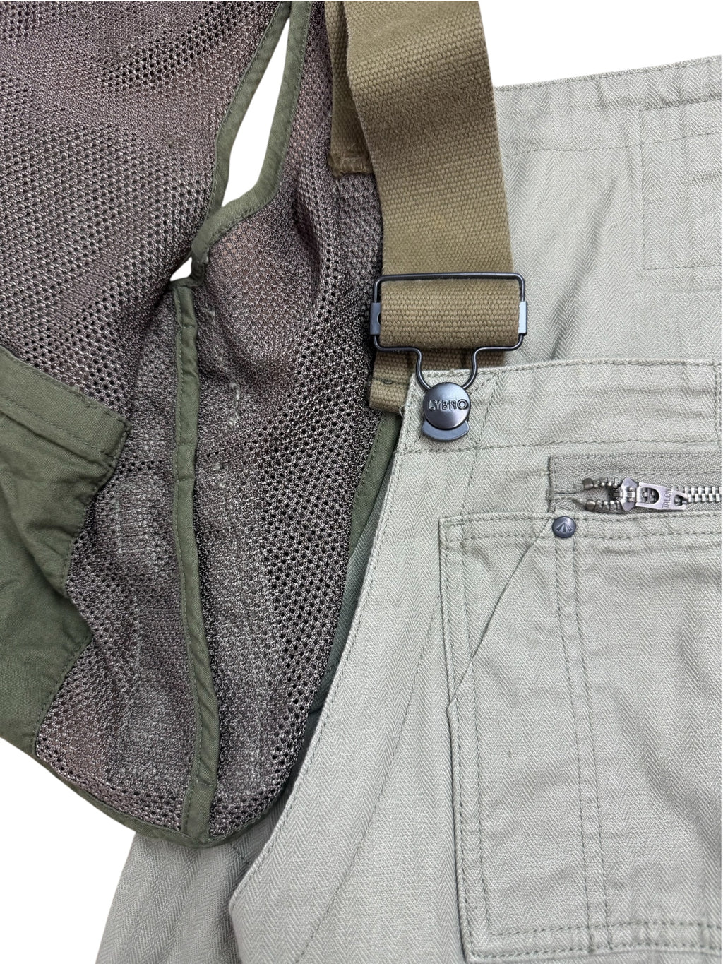 Nigel Cabourn x Maison Mihara Yasuhiro Fisherman Vest Dungarees