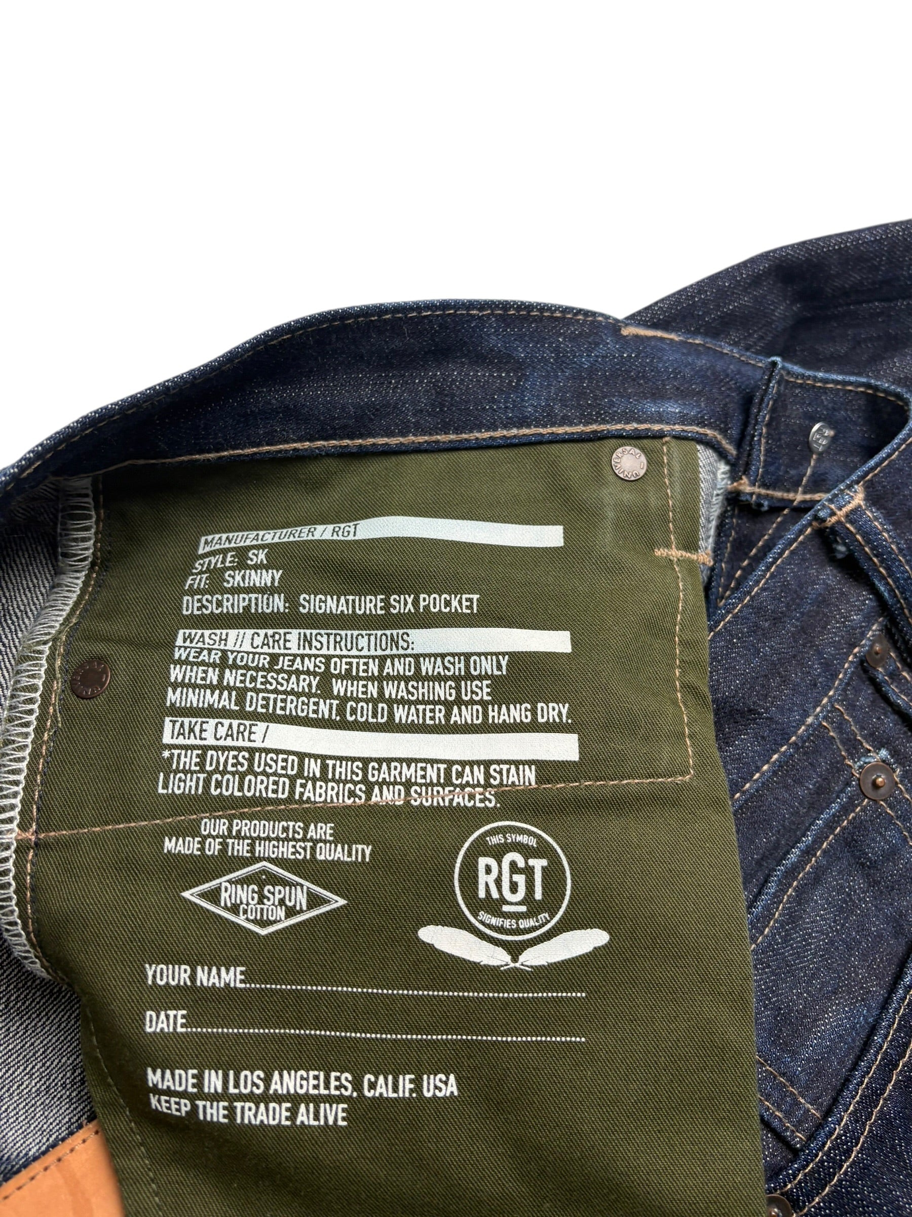 RGT Rogue Territory Selvedge Denim 16oz SK jeans