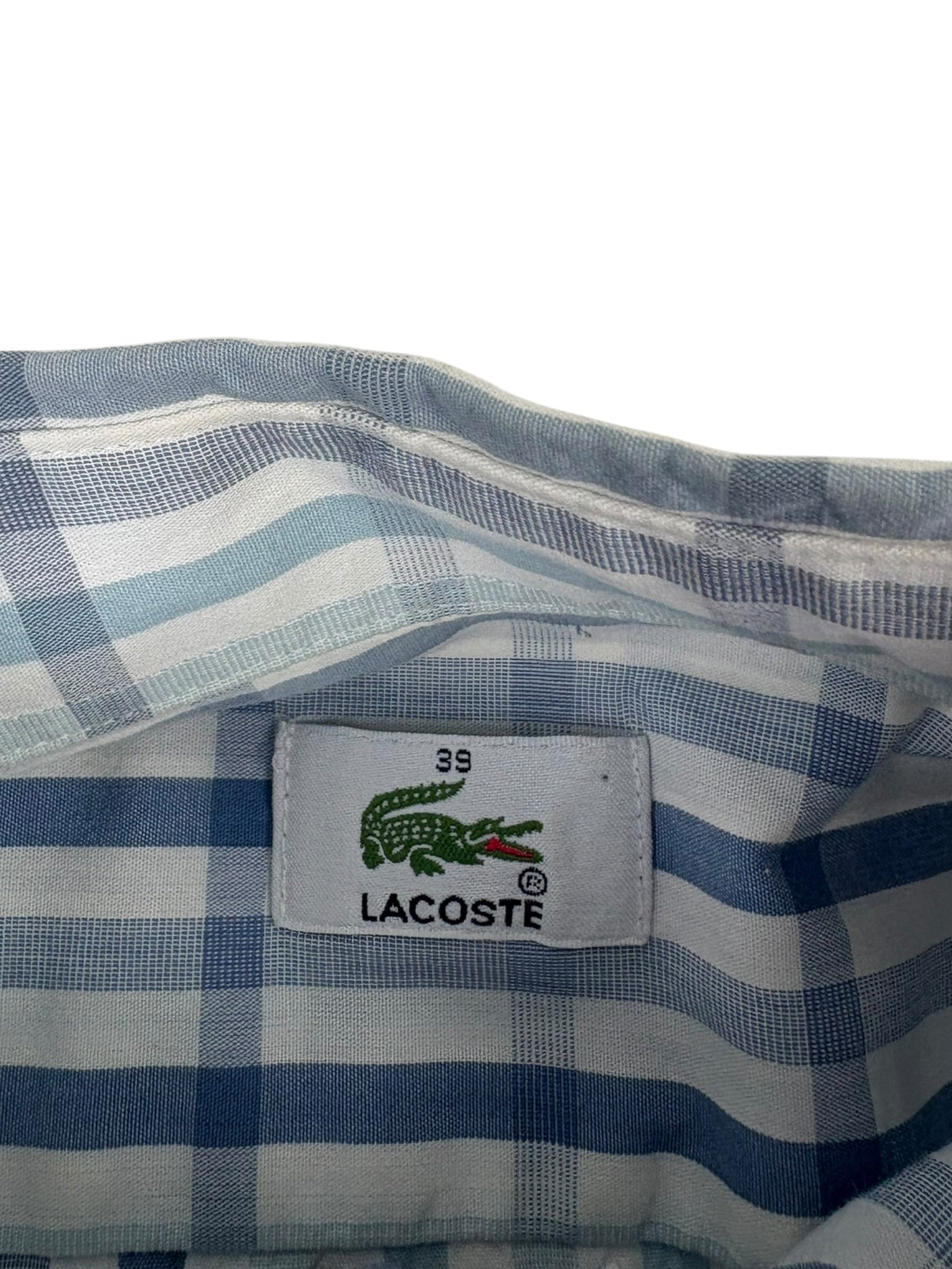 Lacoste 90s Short Sleeve Checkered Shirt