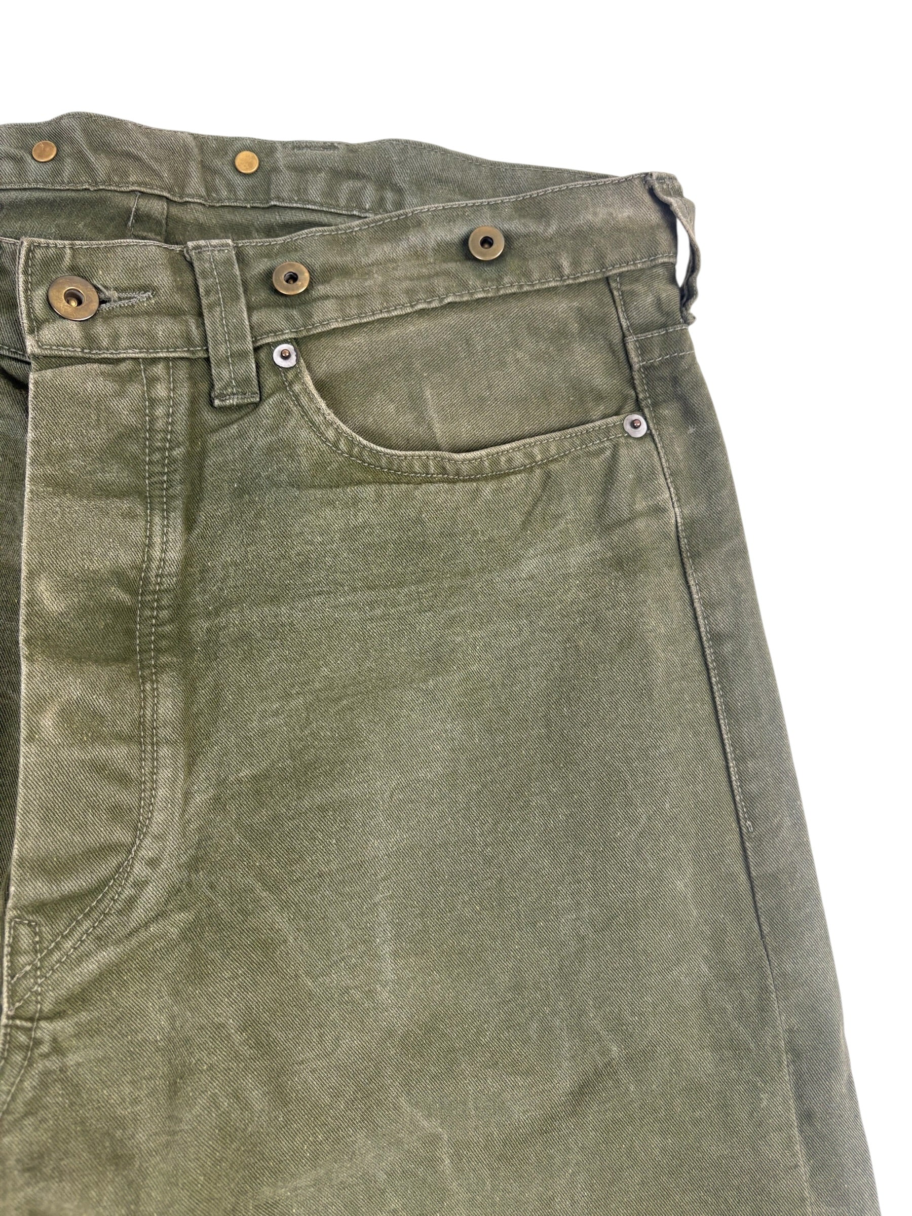 Nigel Cabourn Authentic Military Green Railway Pants