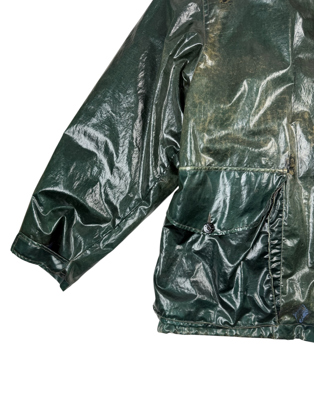 Stone Island AW92 Glazed Silk / Toffee Wrapper Jacket