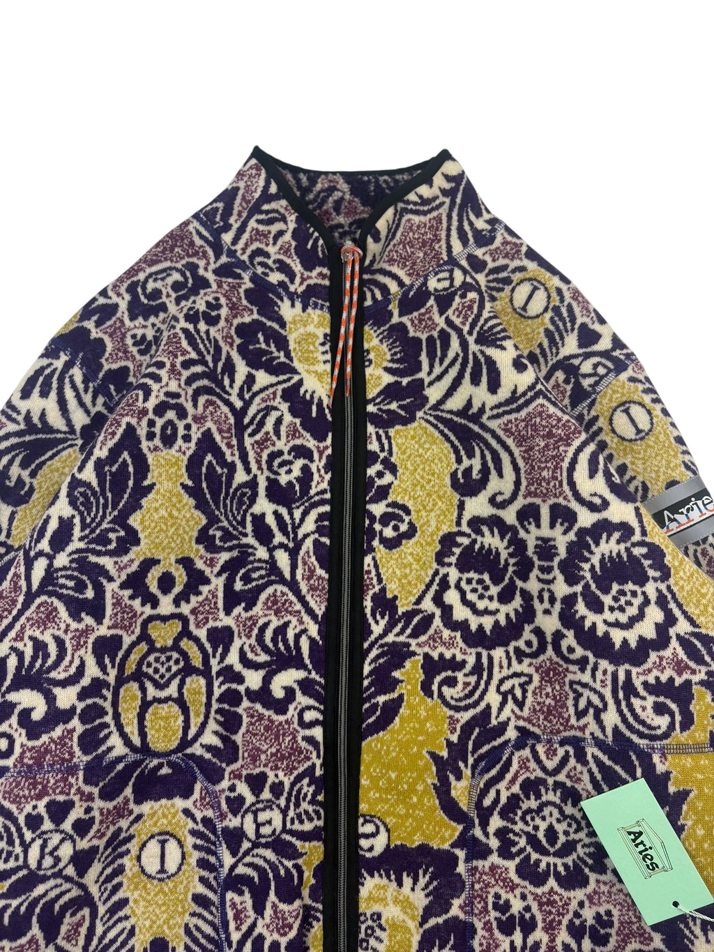 Aries Arise Fleur Fleece Reversible Zip Up Jacket
