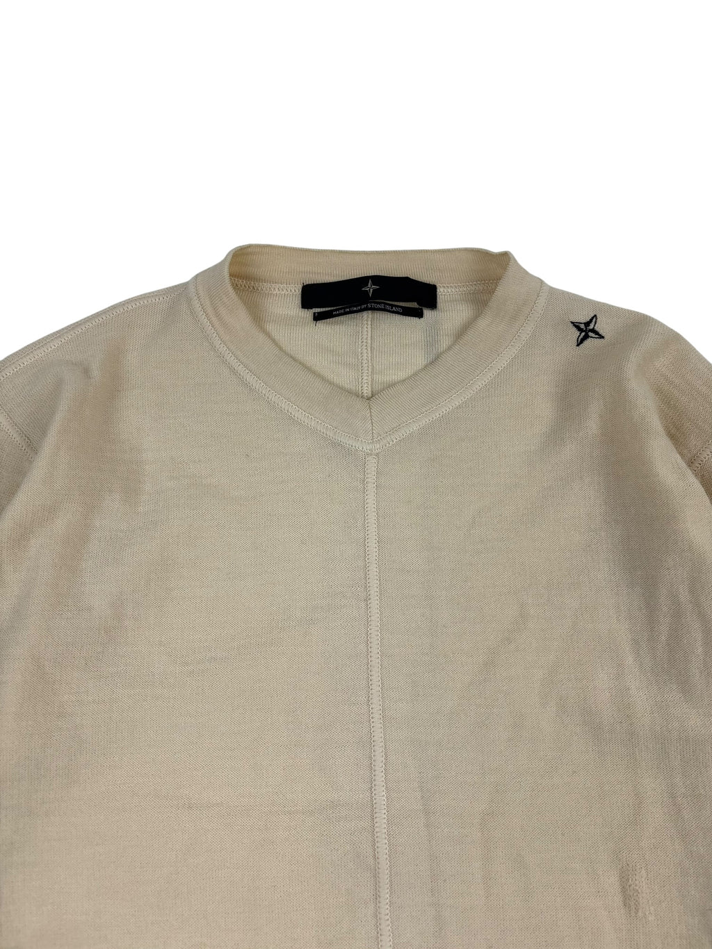 Stone Island Denims AW04 Cream Wool Sweater