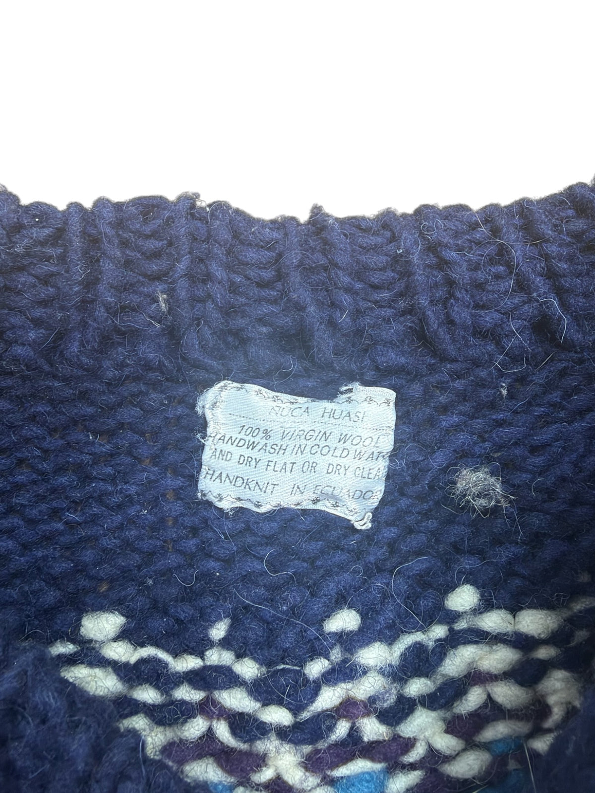 Fair Isle 70s Handmade Knit Jumper