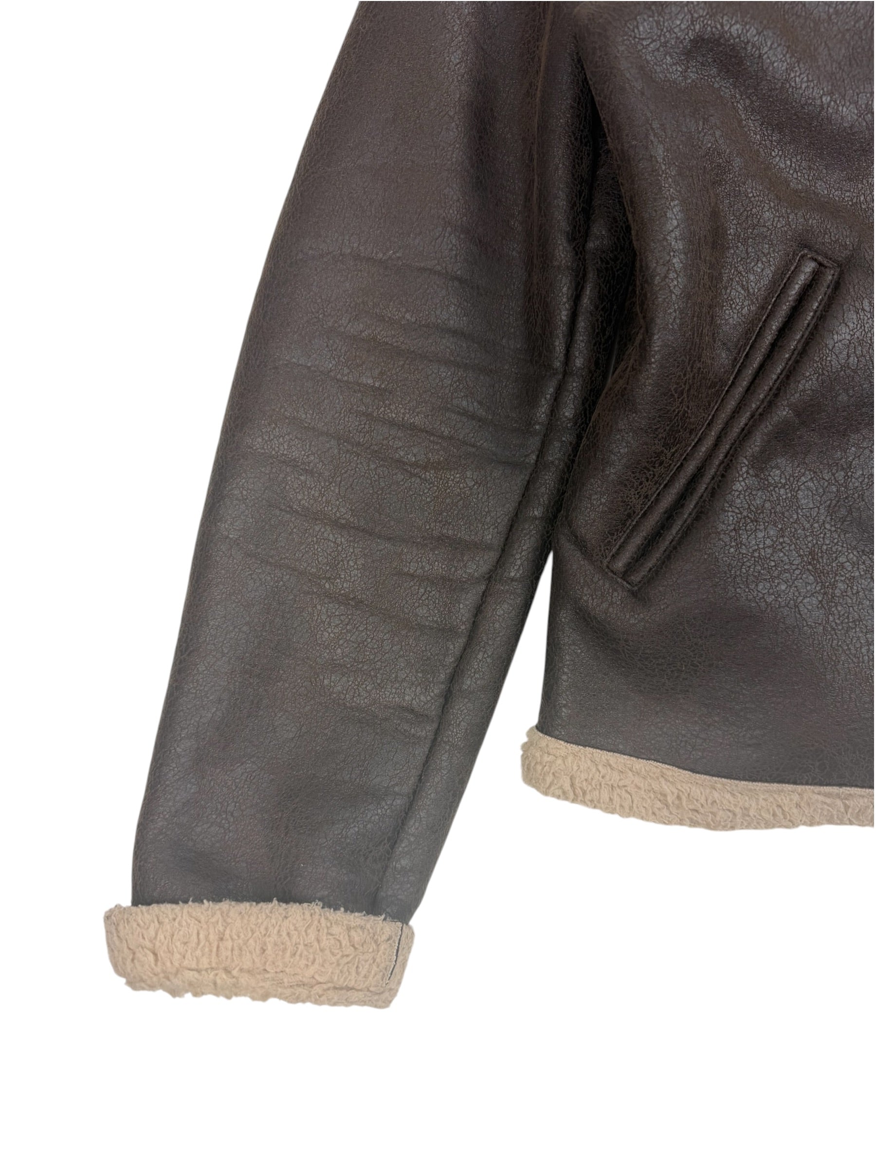 Armani Jeans 2000’s Shearling Aviator Jacket