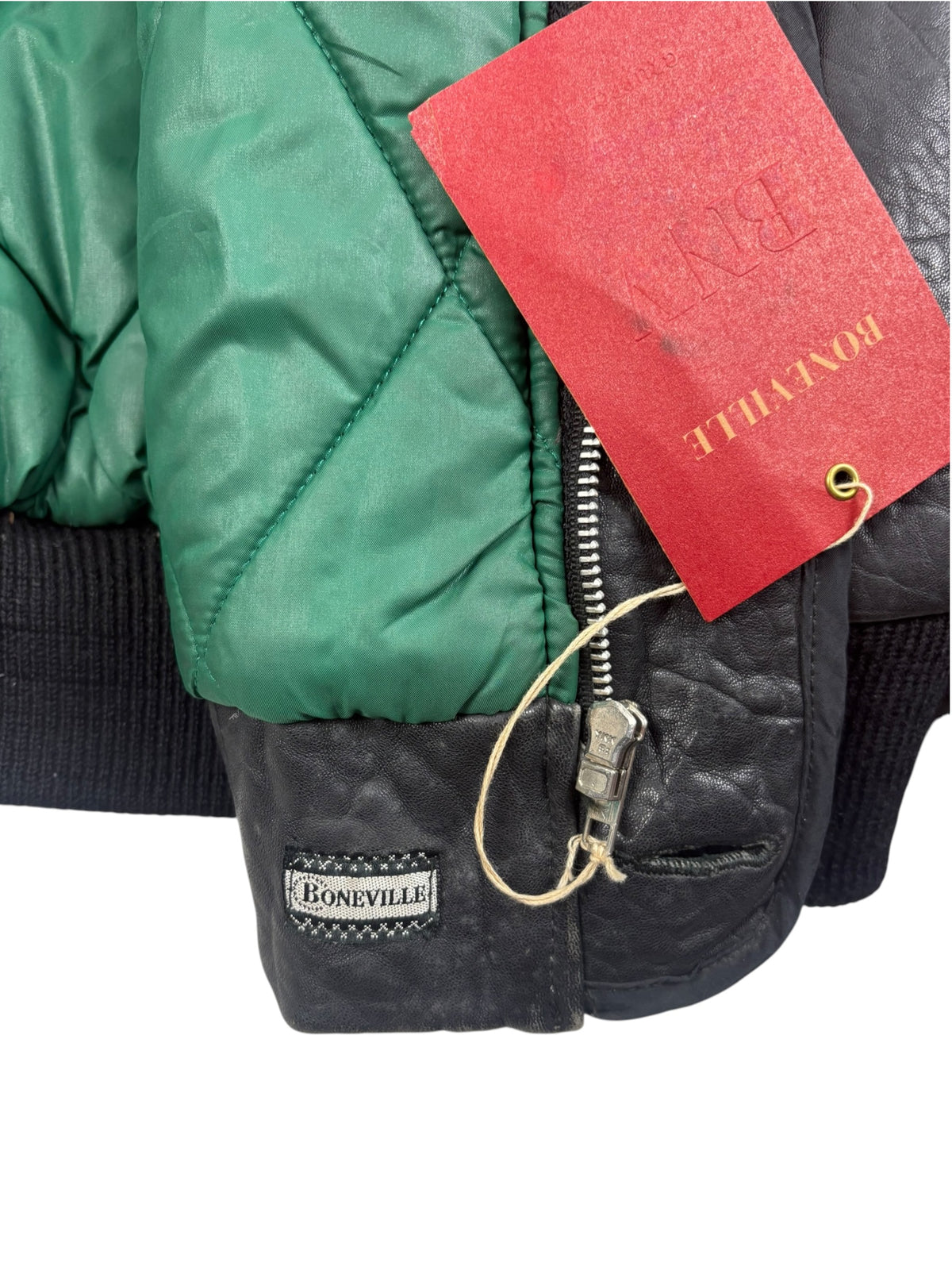 Boneville 80s Leather Hooded Jacket