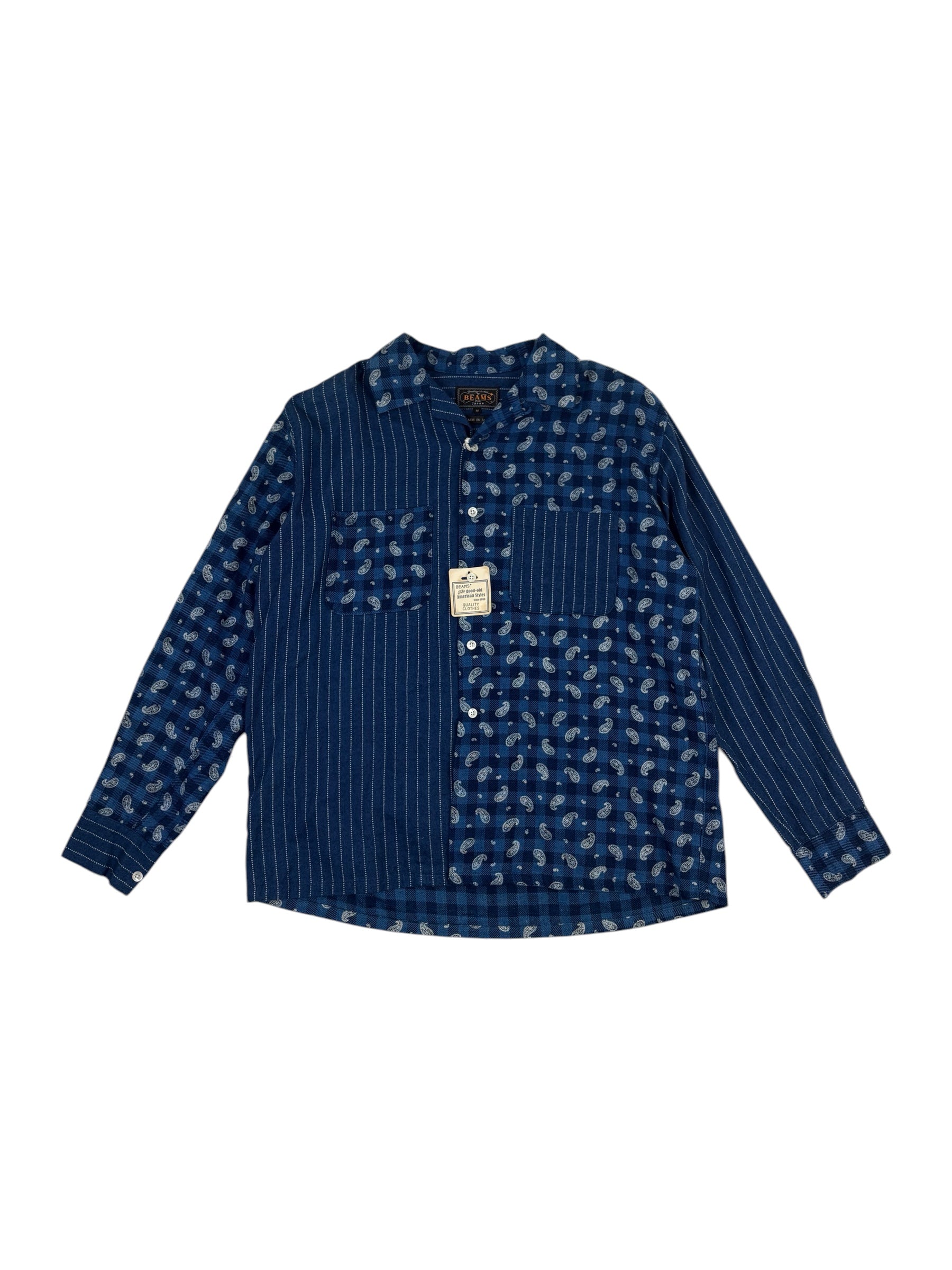 Beams Plus Panel Indigo Shirt