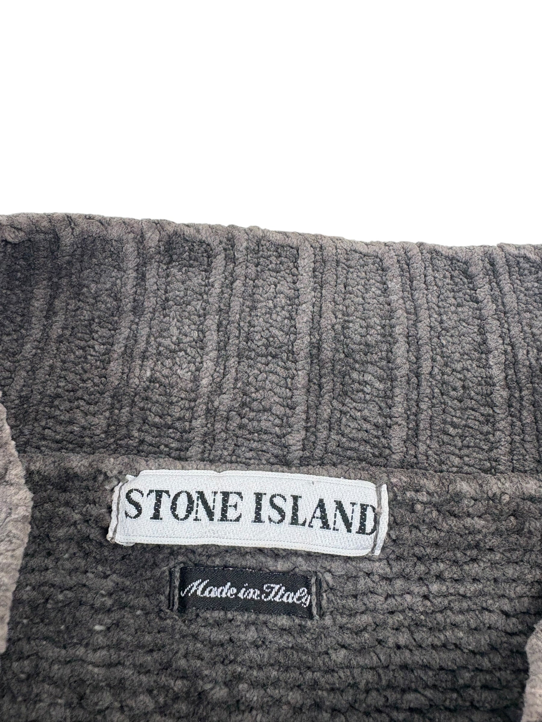 Stone Island AW98 Chenille Mock Neck Sweater