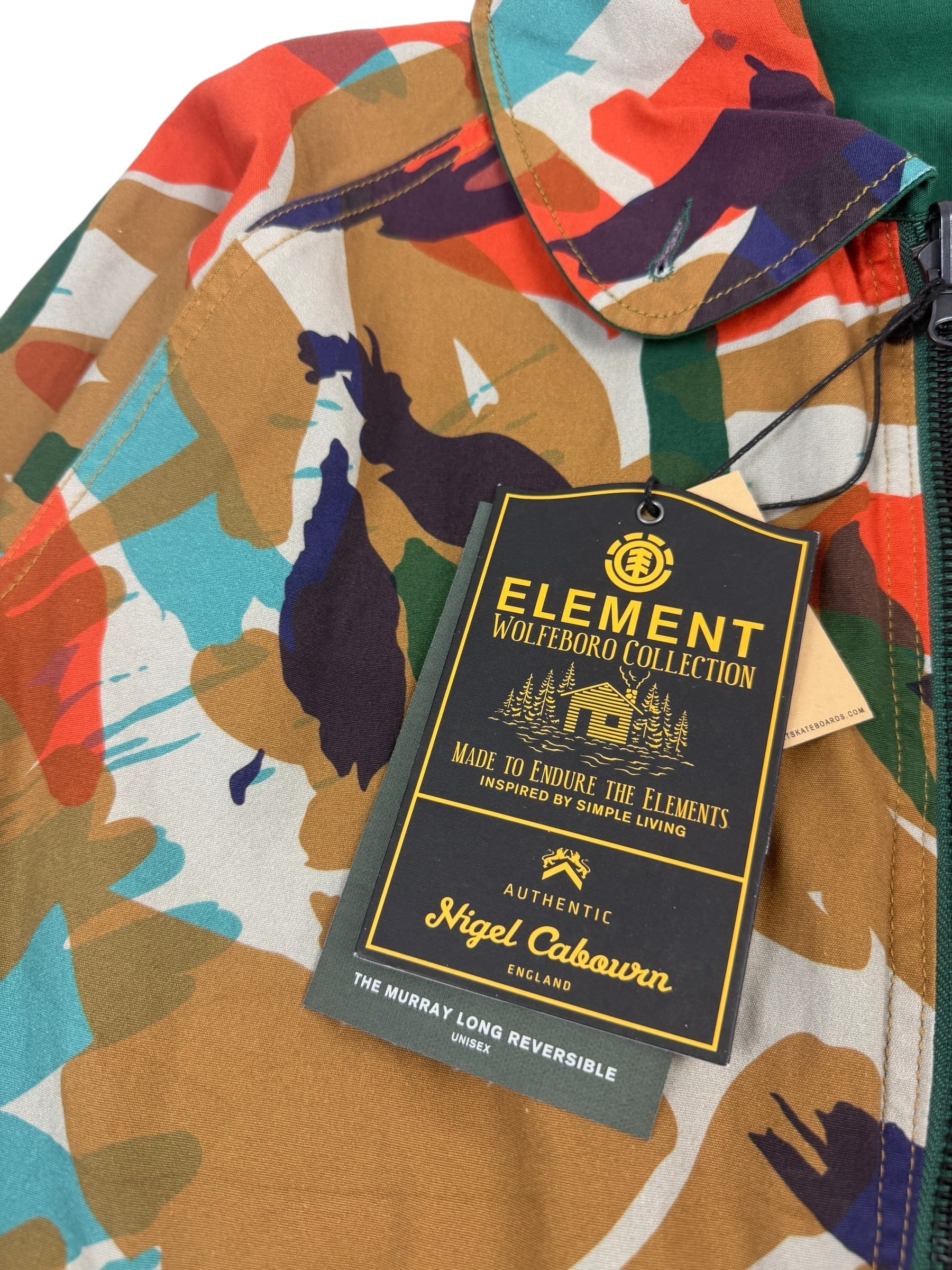 Nigel Cabourn Element Murray Long Reversible Camo Trench