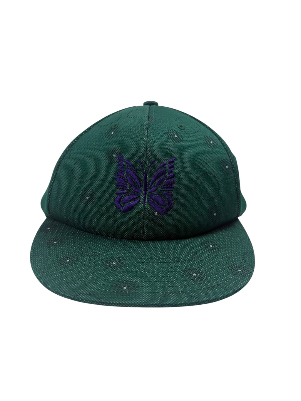 Needles Green Poly Jacquard Baseball Cap