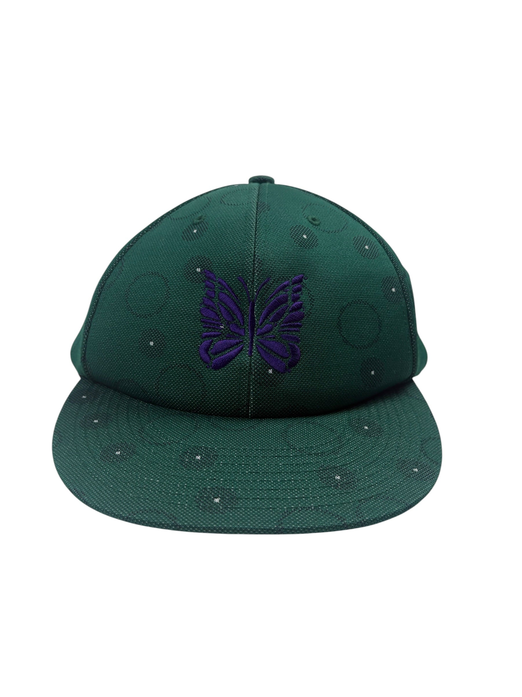 Needles Green Poly Jacquard Baseball Cap