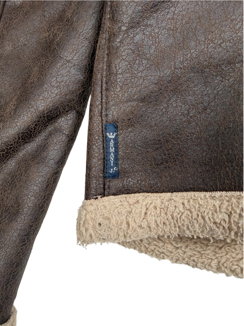 Armani Jeans 2000’s Shearling Aviator Jacket