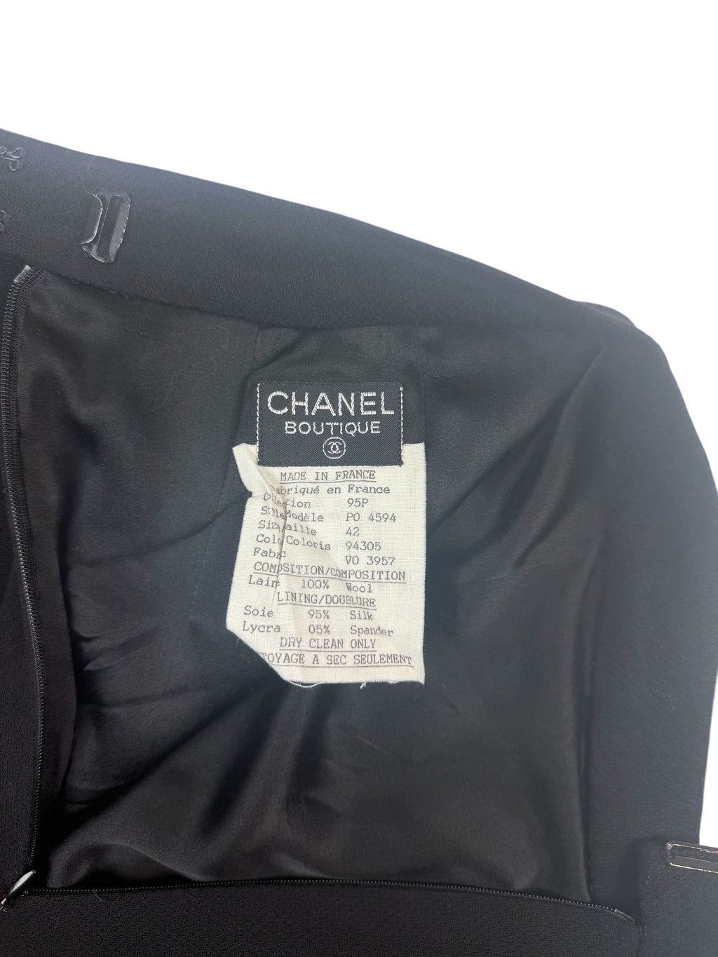 Chanel Spring / 1995 Pleated Wool Skirt