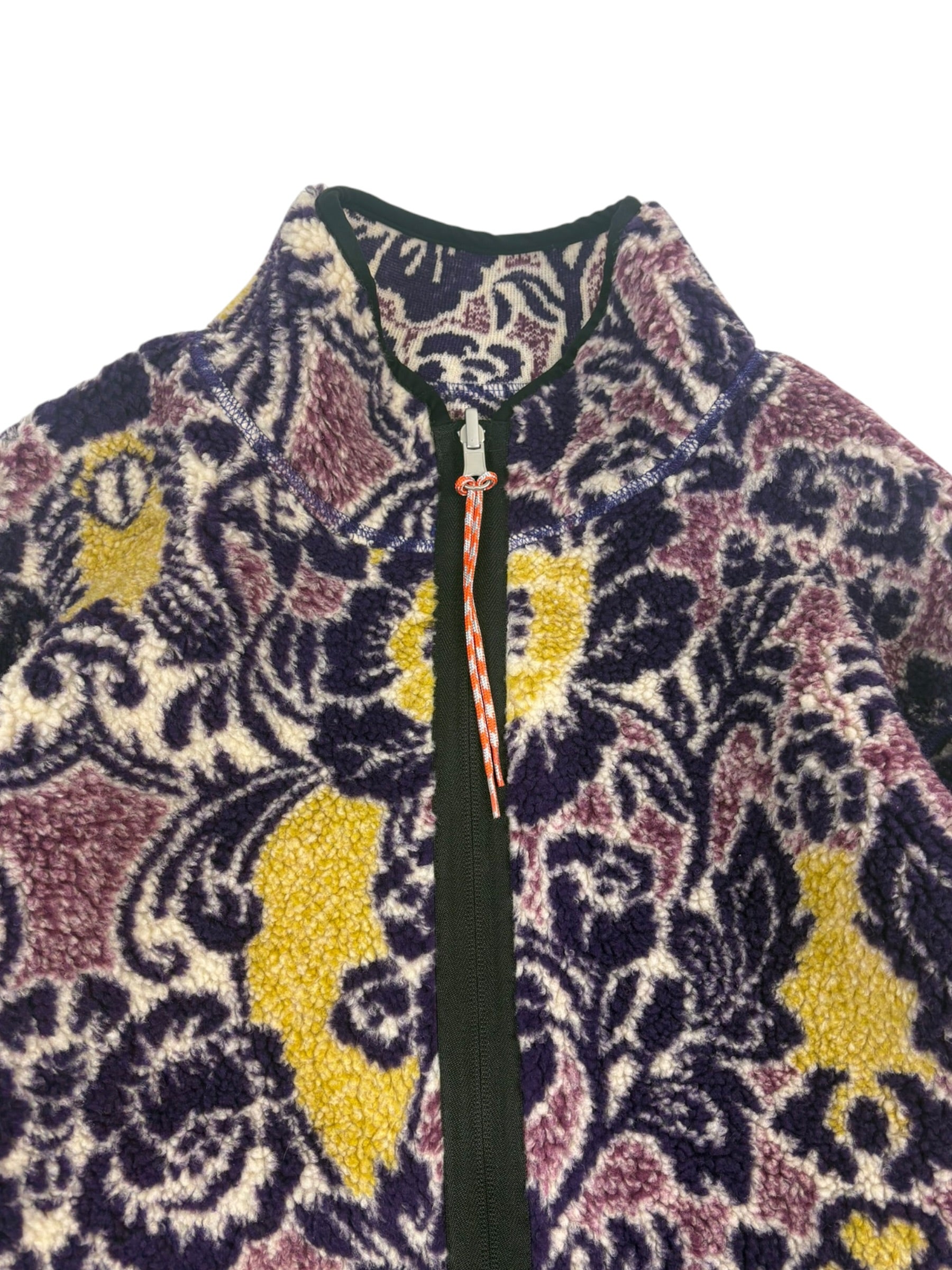 Aries Arise Fleur Fleece Reversible Zip Up Jacket