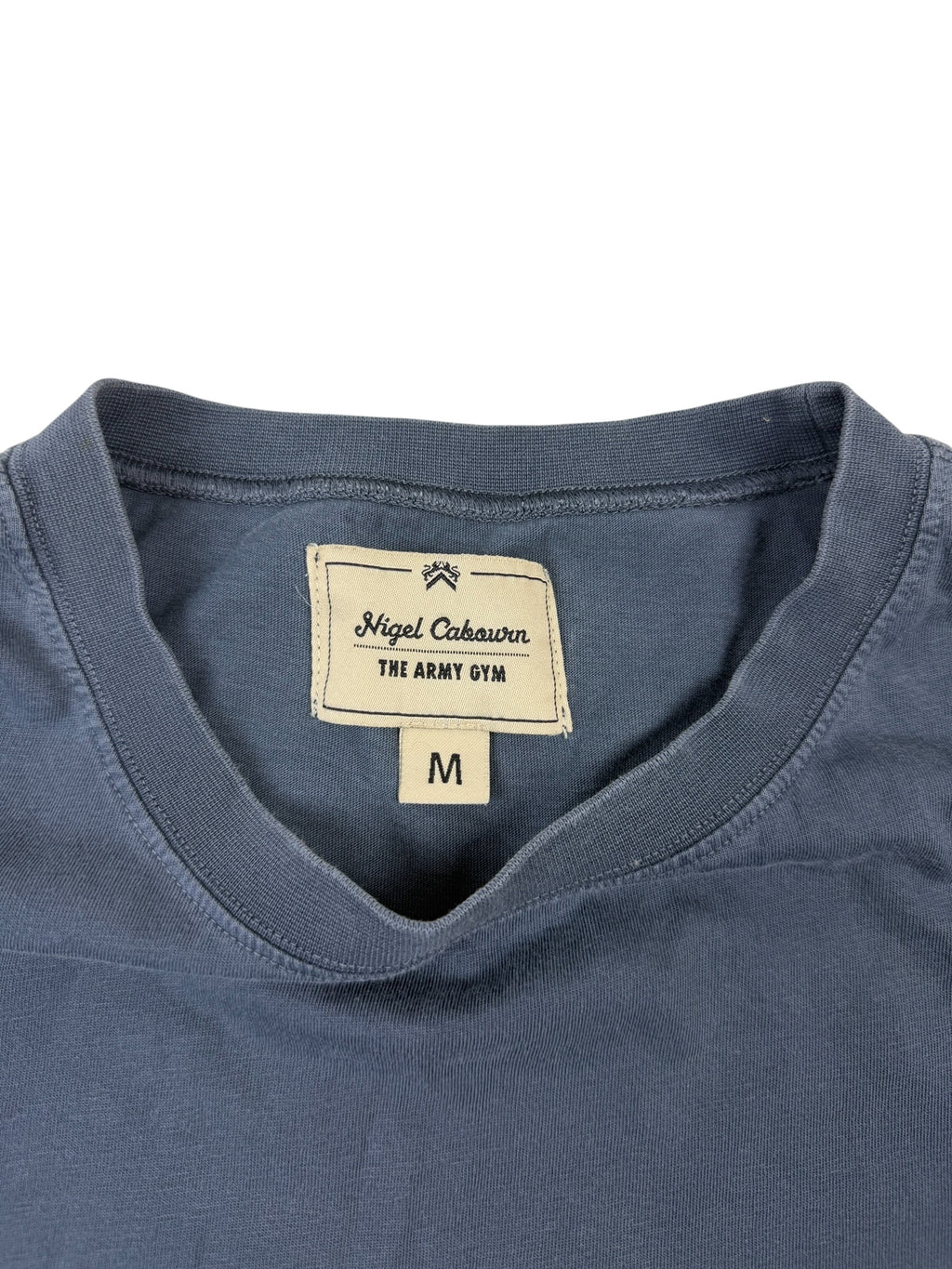 Nigel Cabourn Army Gym Embroidered Globe T-Shirt