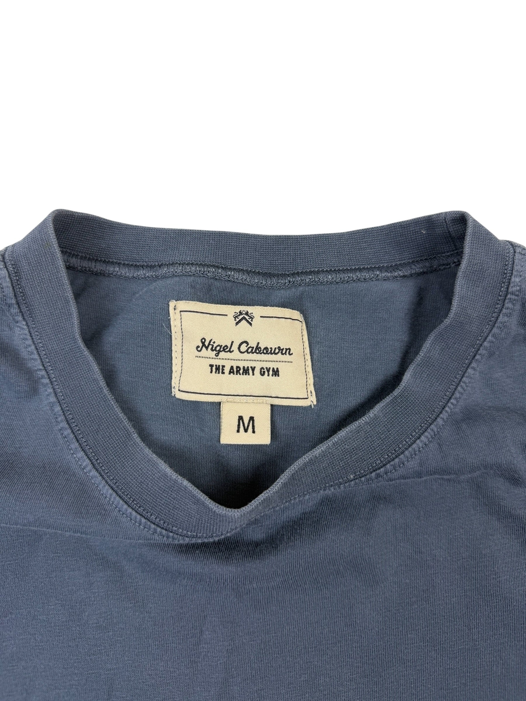 Nigel Cabourn Army Gym Embroidered Globe T-Shirt