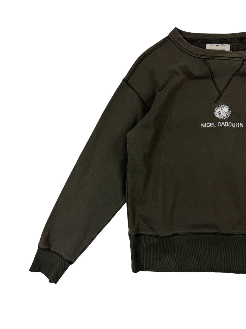 Nigel Cabourn Army Gym Embroidered Globe Sweater