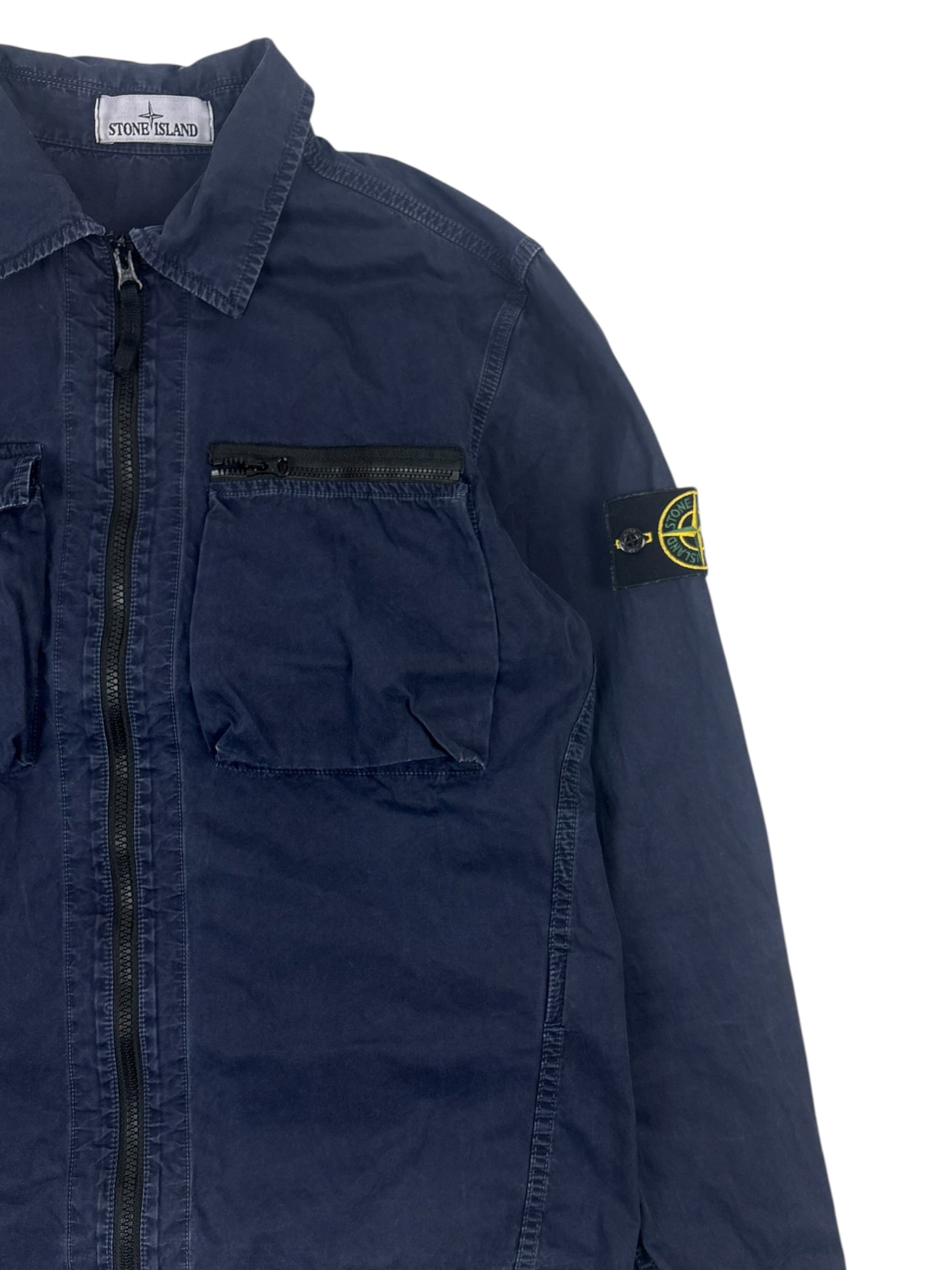Stone Island SS17 Garment Dyed Tela Utility Overshirt