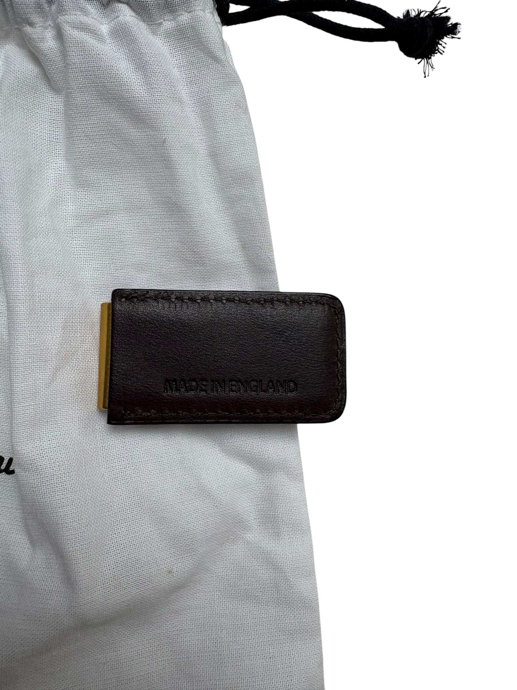 Nigel Cabourn England Leather Money Clip