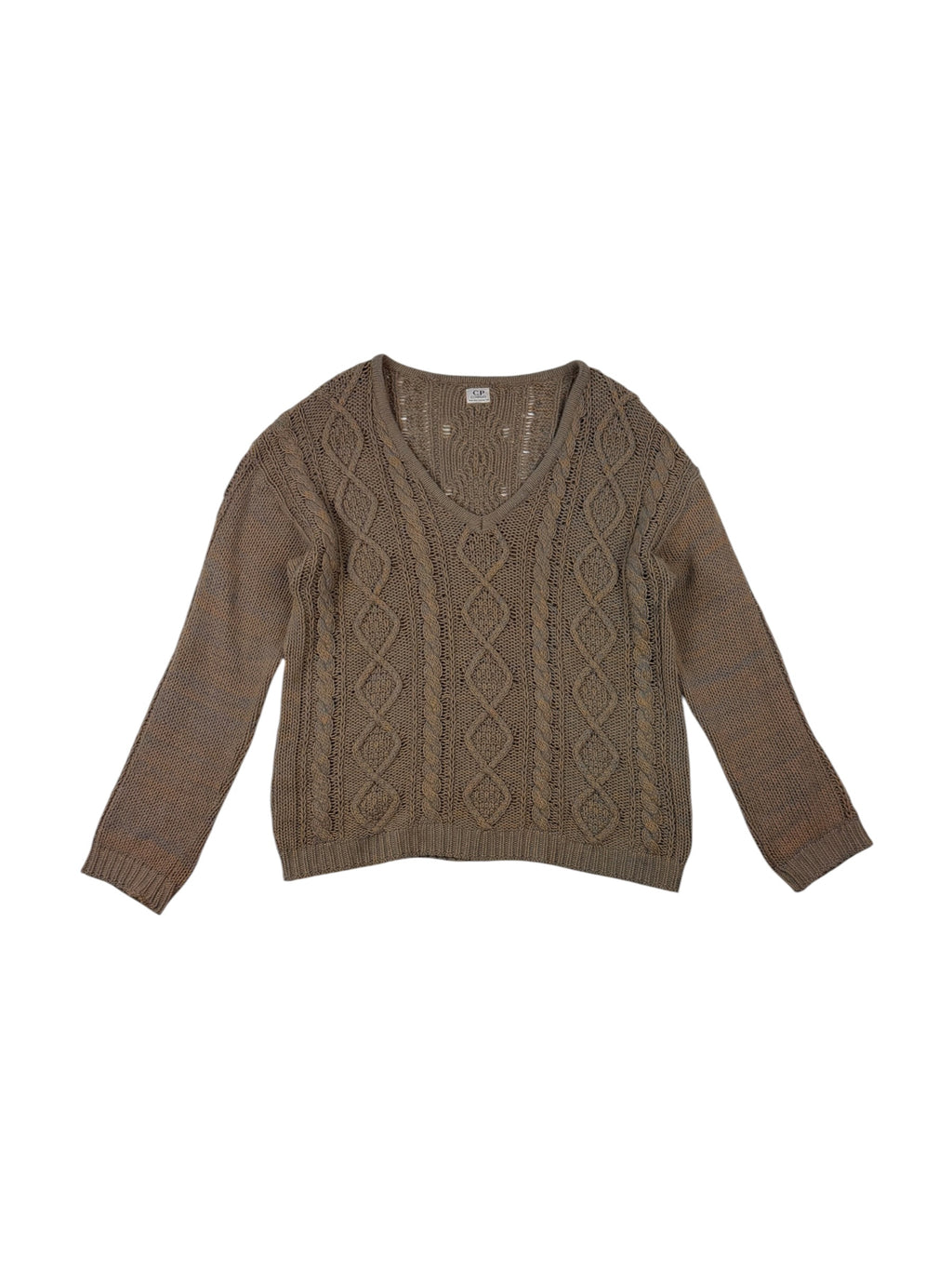 C.P. Company 80s V-Neck Cable Knit Sweater