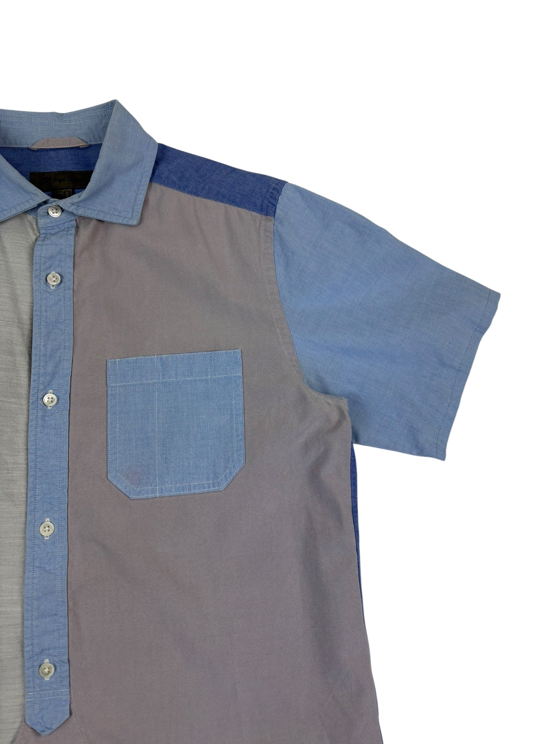 Nigel Cabourn Mainline Colour-Block British Officer Shirt