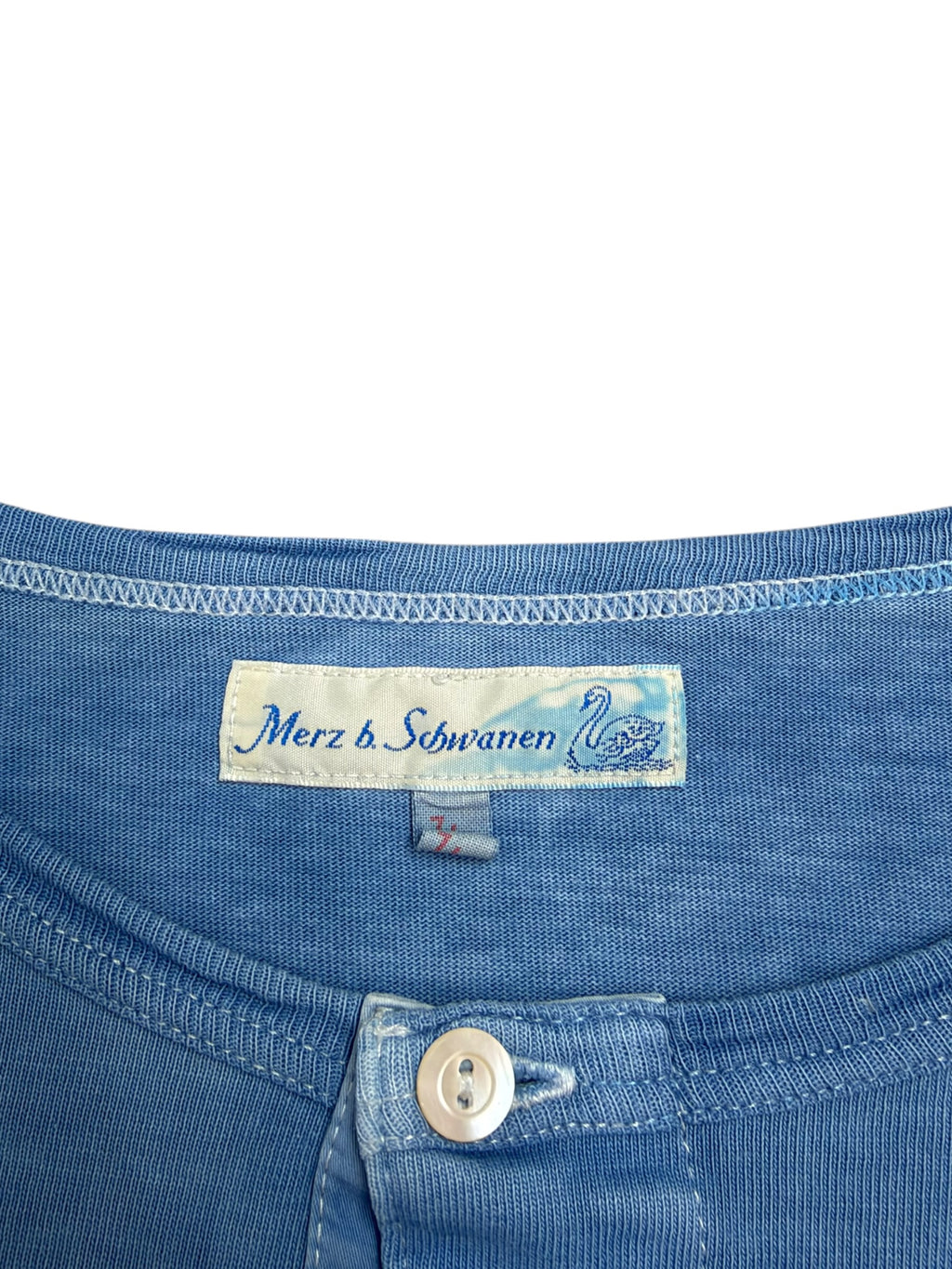 Merz b Schwanen Short Sleeve Henley Shirt