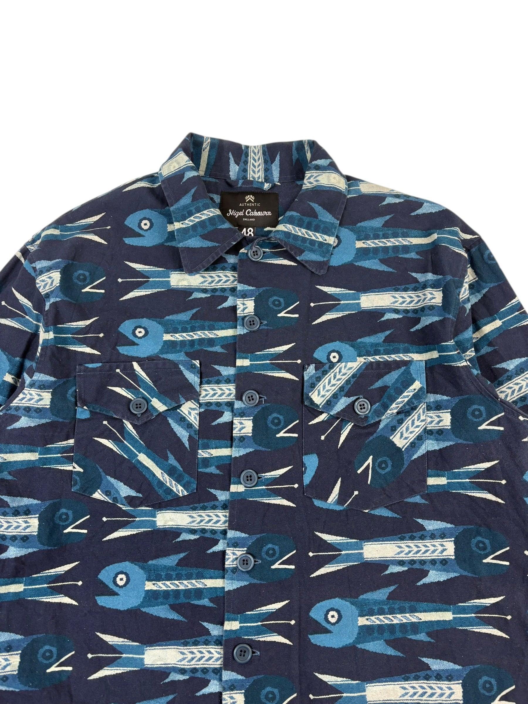 Nigel Cabourn Authentic Multi Fish Over Shirt