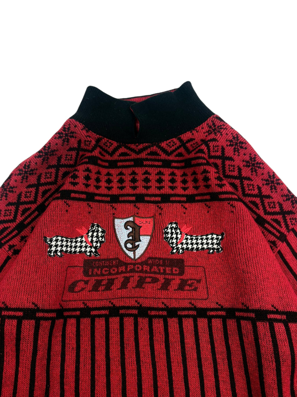 Chipie 80s Mock Neck Knit Jumper