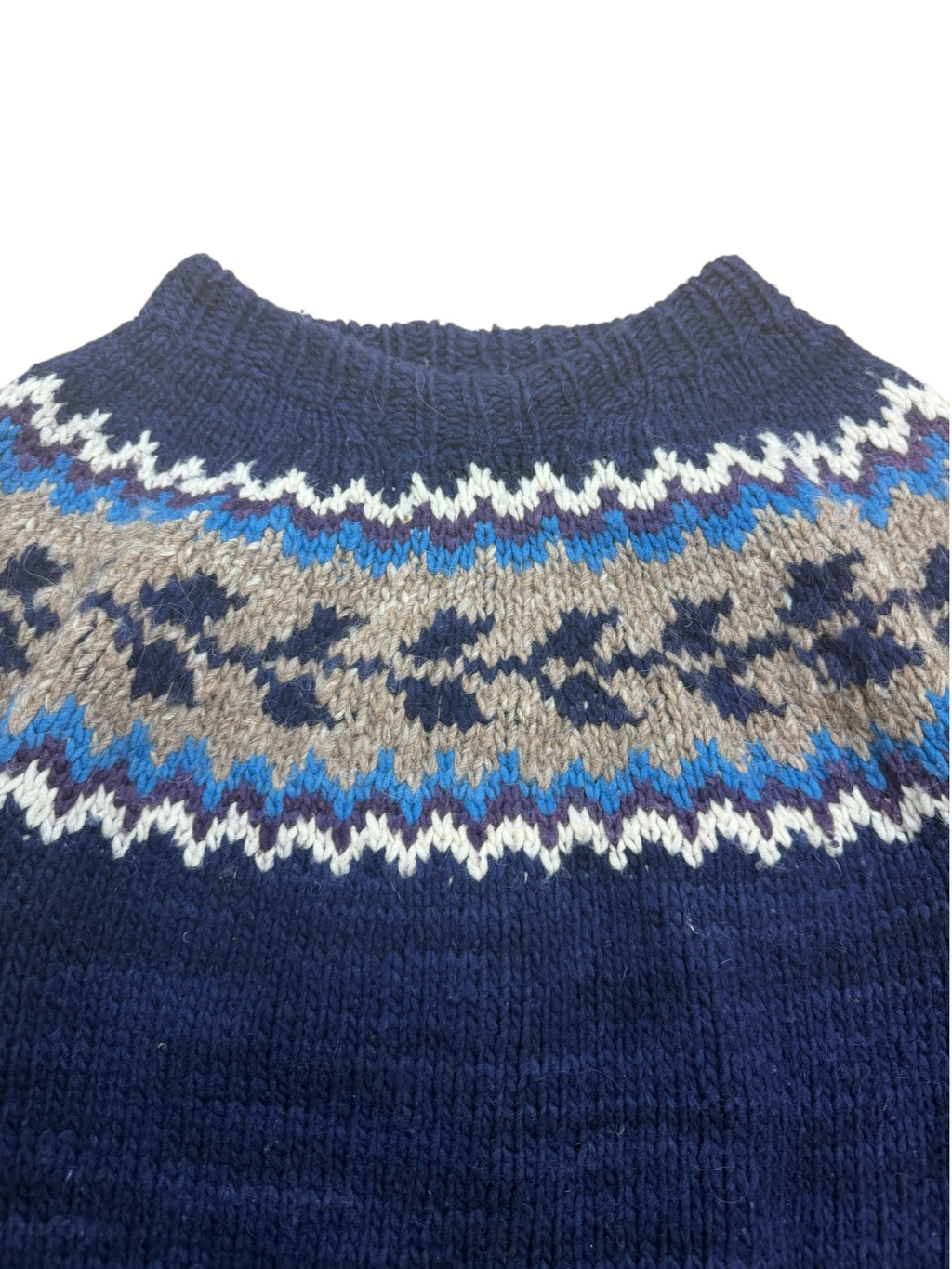 Fair Isle 70s Handmade Knit Jumper