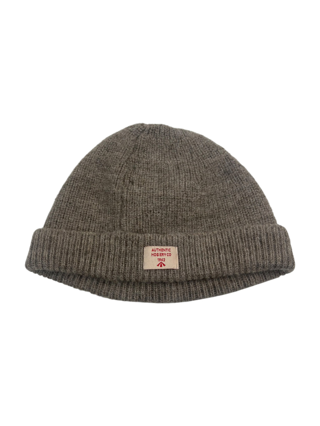 Nigel Cabourn Authentic Light Grey Solid Beanie