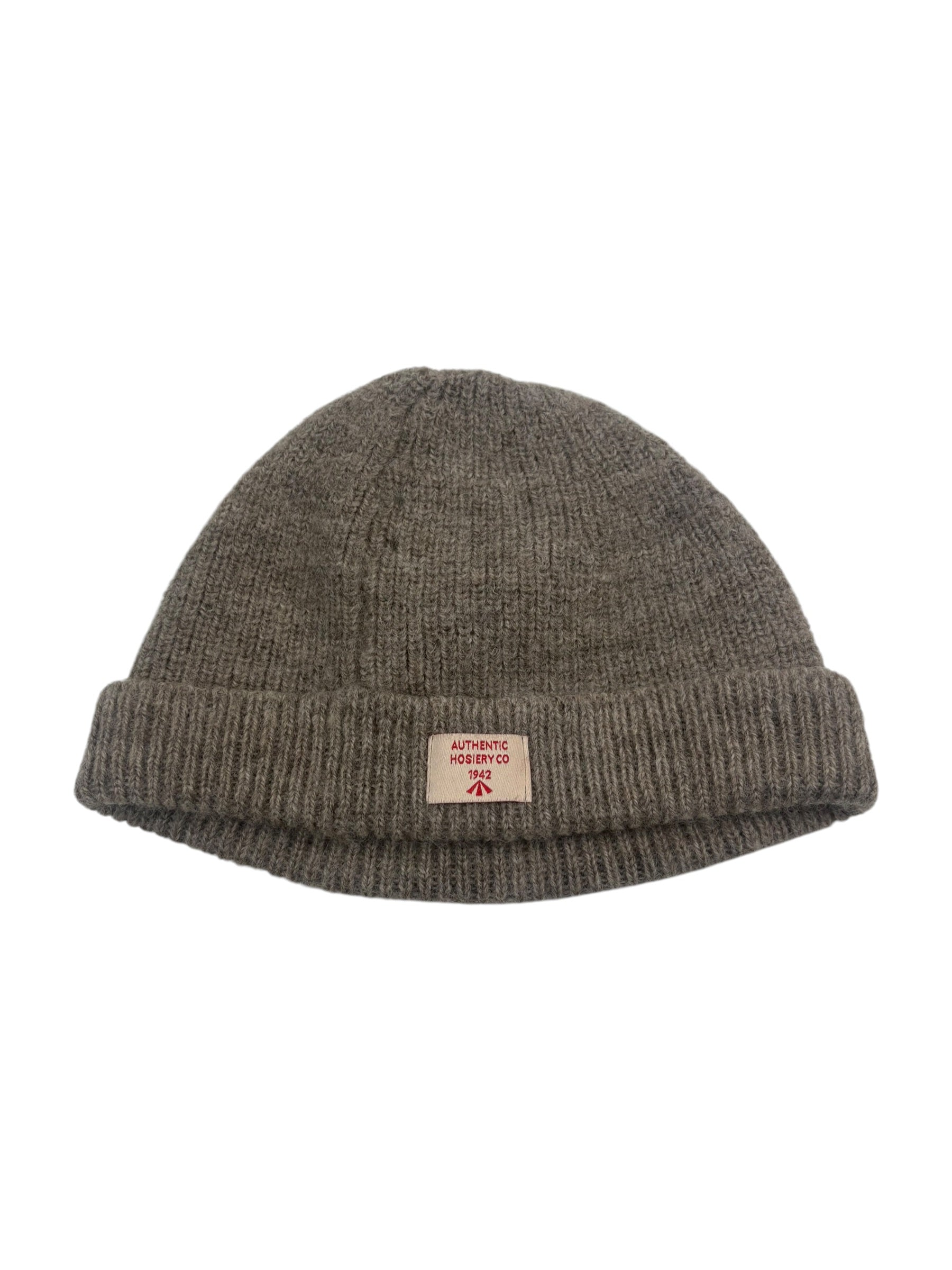 Nigel Cabourn Authentic Light Grey Solid Beanie