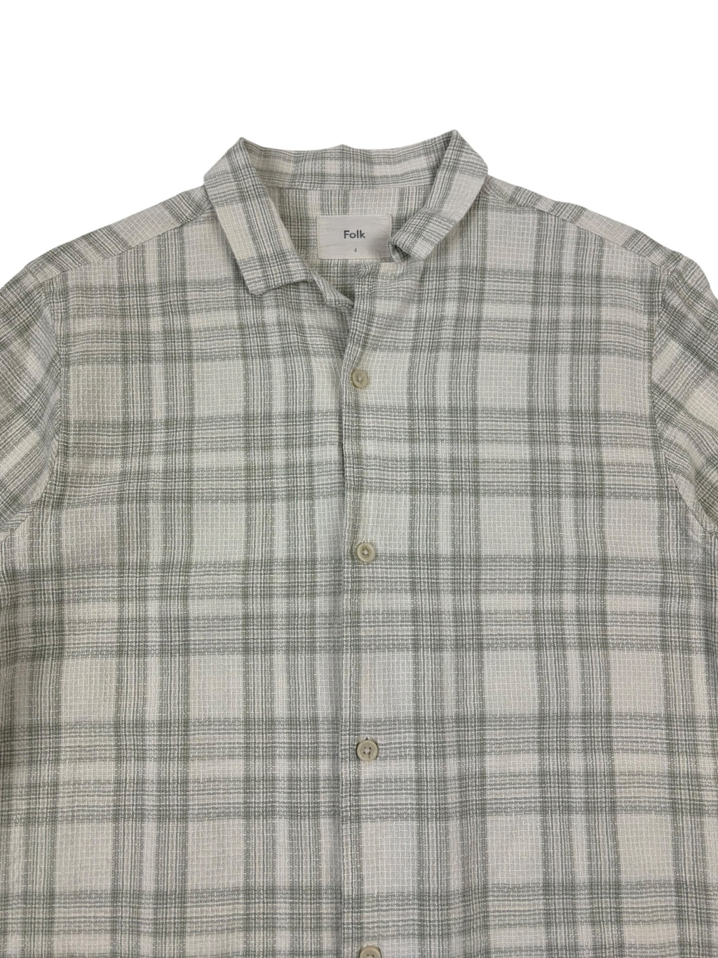 Folk Checkered Soft Collar Shirt