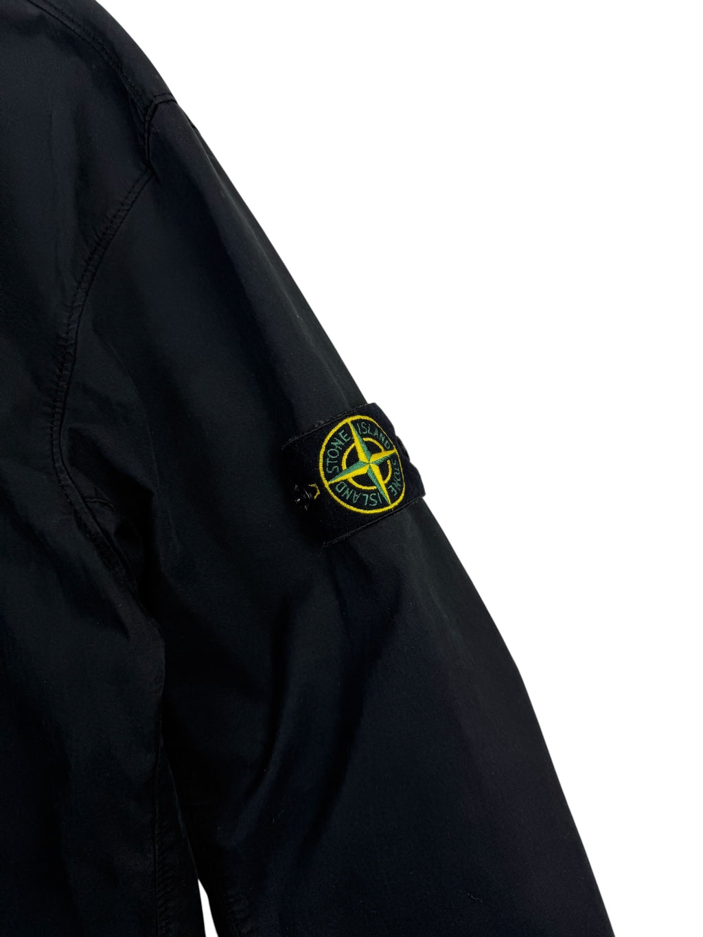 Stone Island Black Supima Cotton Stretch Overshirt