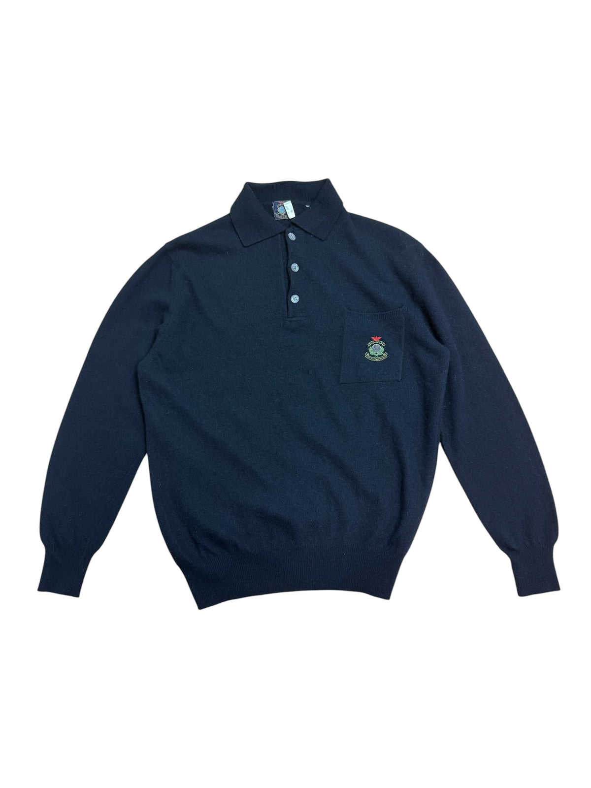 Emporio Armani 80s Wool Polo Jersey