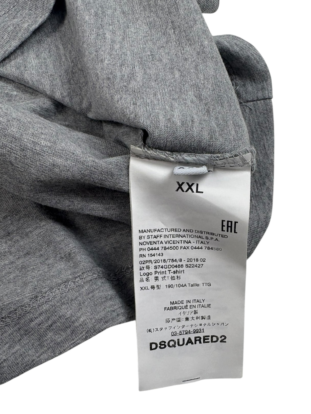 DSQUARED2 D2 Logo Print T-Shirt