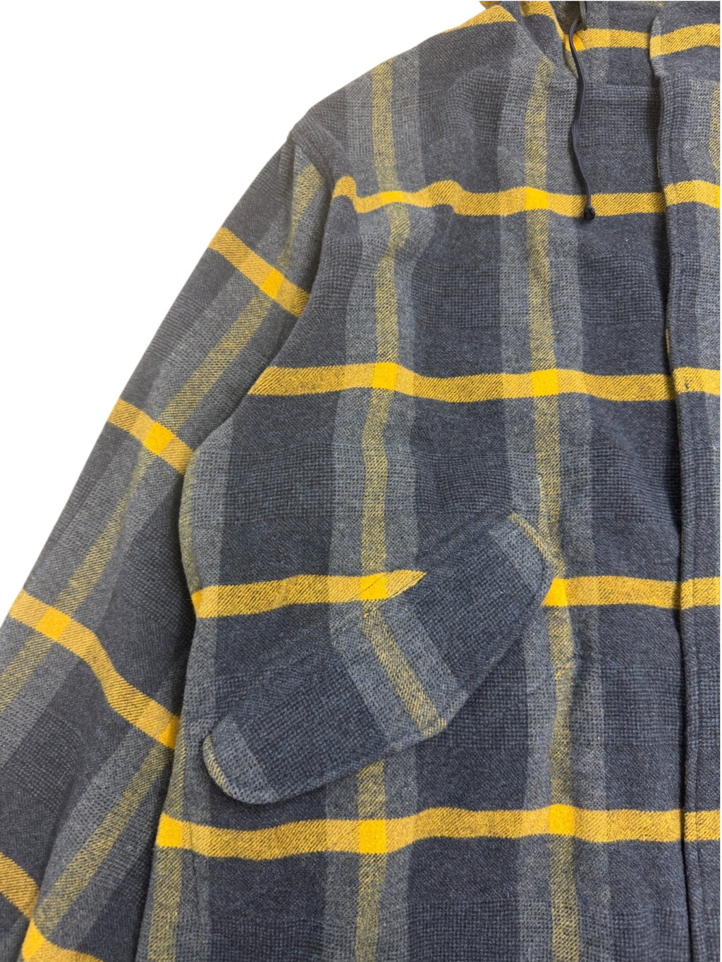 Universal Works Wool Check Hooded Coat