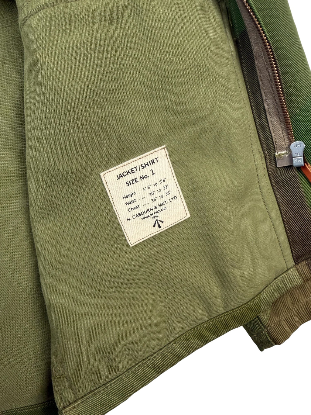 Nigel Cabourn Authentic Camo Zip-Up Parka