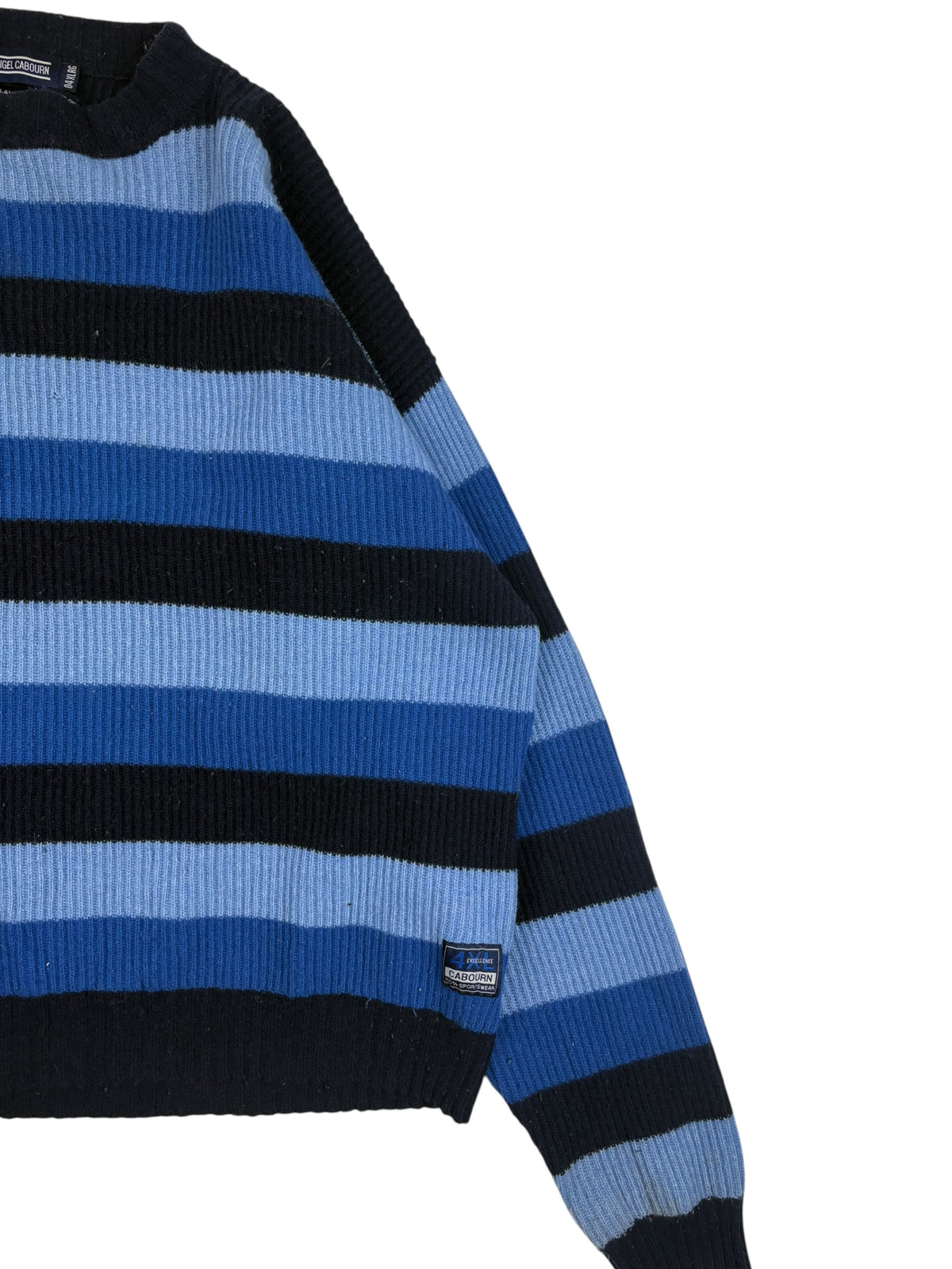 Nigel Cabourn Sportswear 90s Striped Wool Sweatshirt