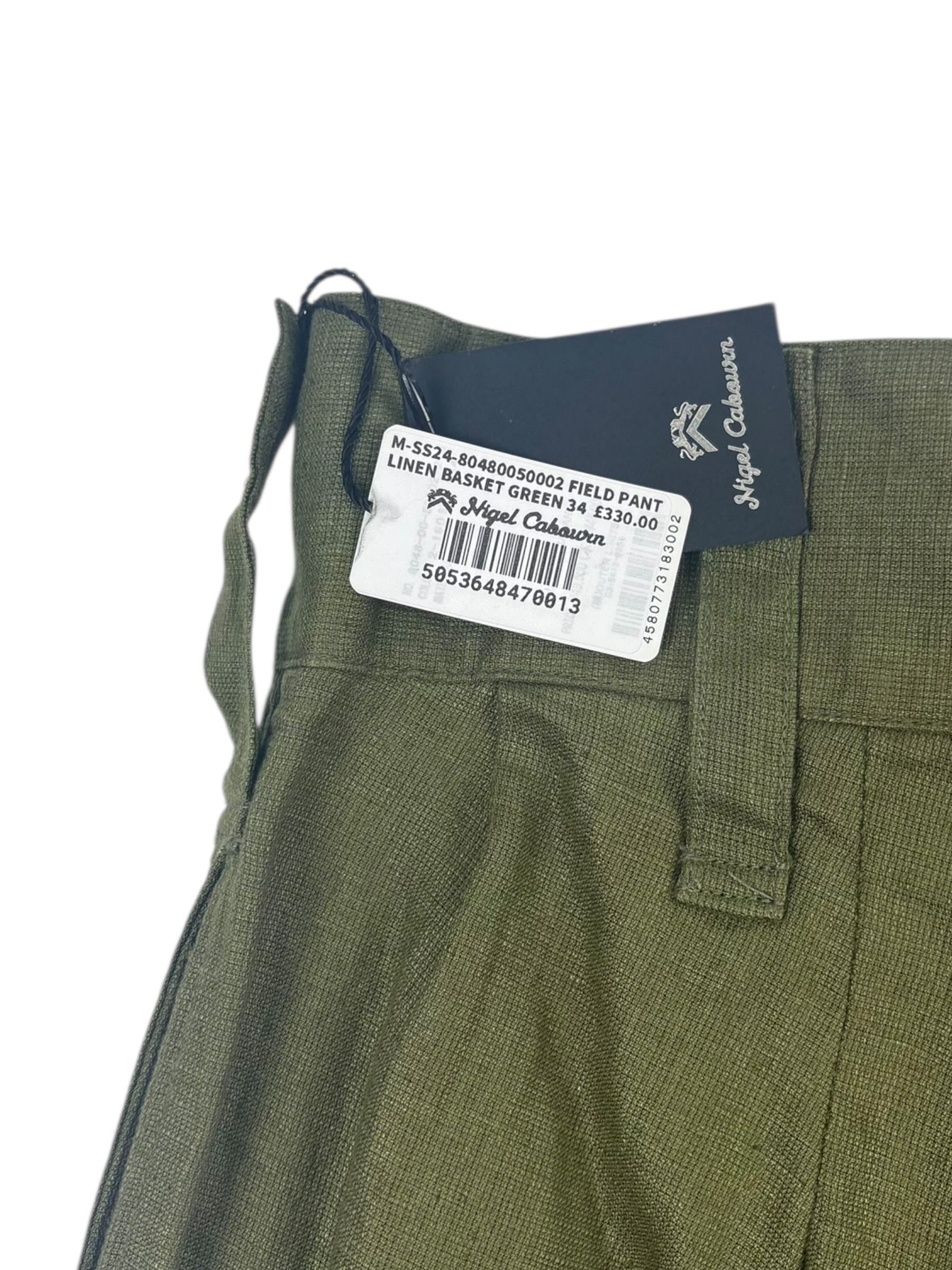 Nigel Cabourn Mainline Field Linen Basket Pant