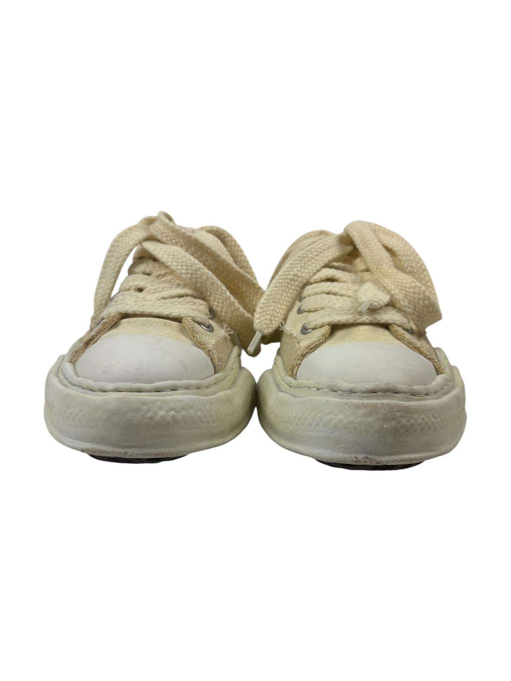 Maison Mihara Yasuhiro x Nigel Cabourn Beige Low Cut Over dyed Sneakers