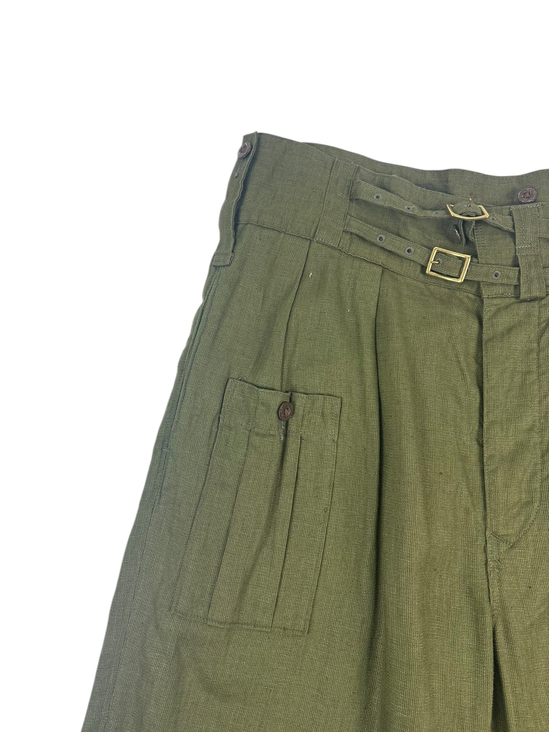 Nigel Cabourn Mainline Field Linen Basket Pant