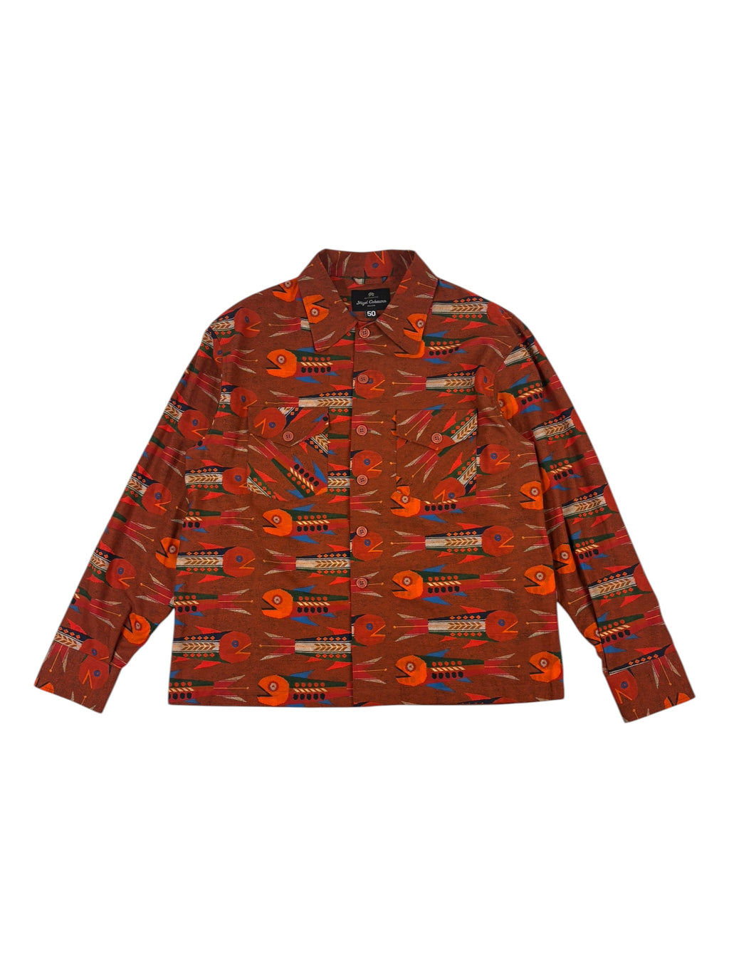 Nigel Cabourn Authentic Multi Fish Over Shirt