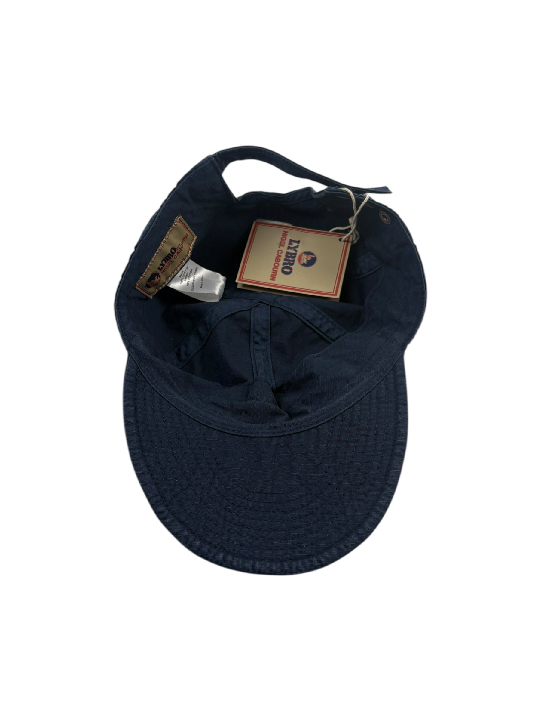Nigel Cabourn Lybro Black Navy Mechanics Cap