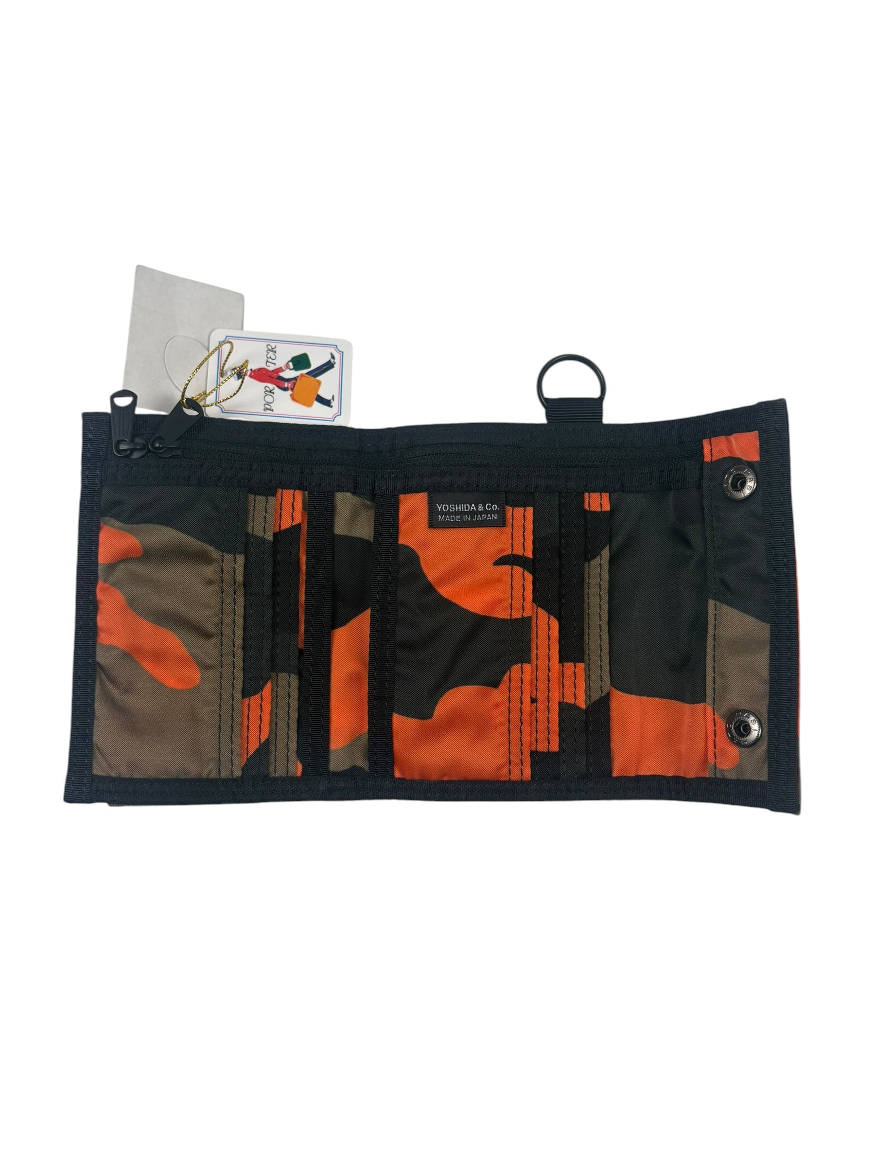 Porter by Yoshida & Company Woodland Orange Camo Wallet